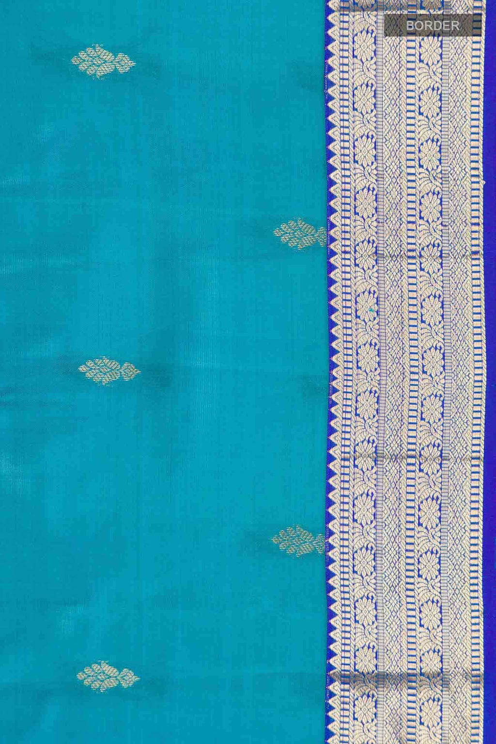 Blue Kanchipuram Silk Saree