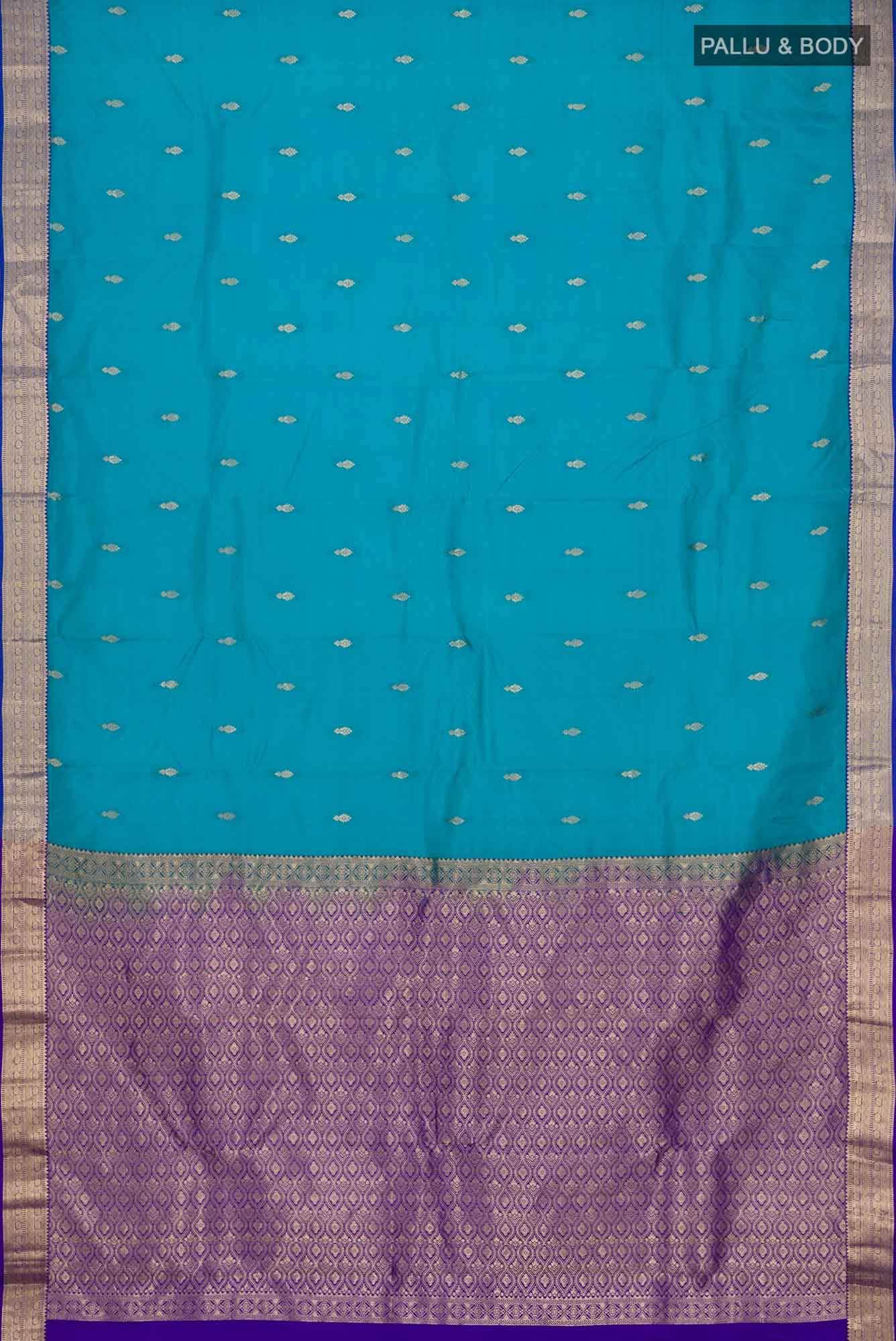 Blue Kanchipuram Silk Saree