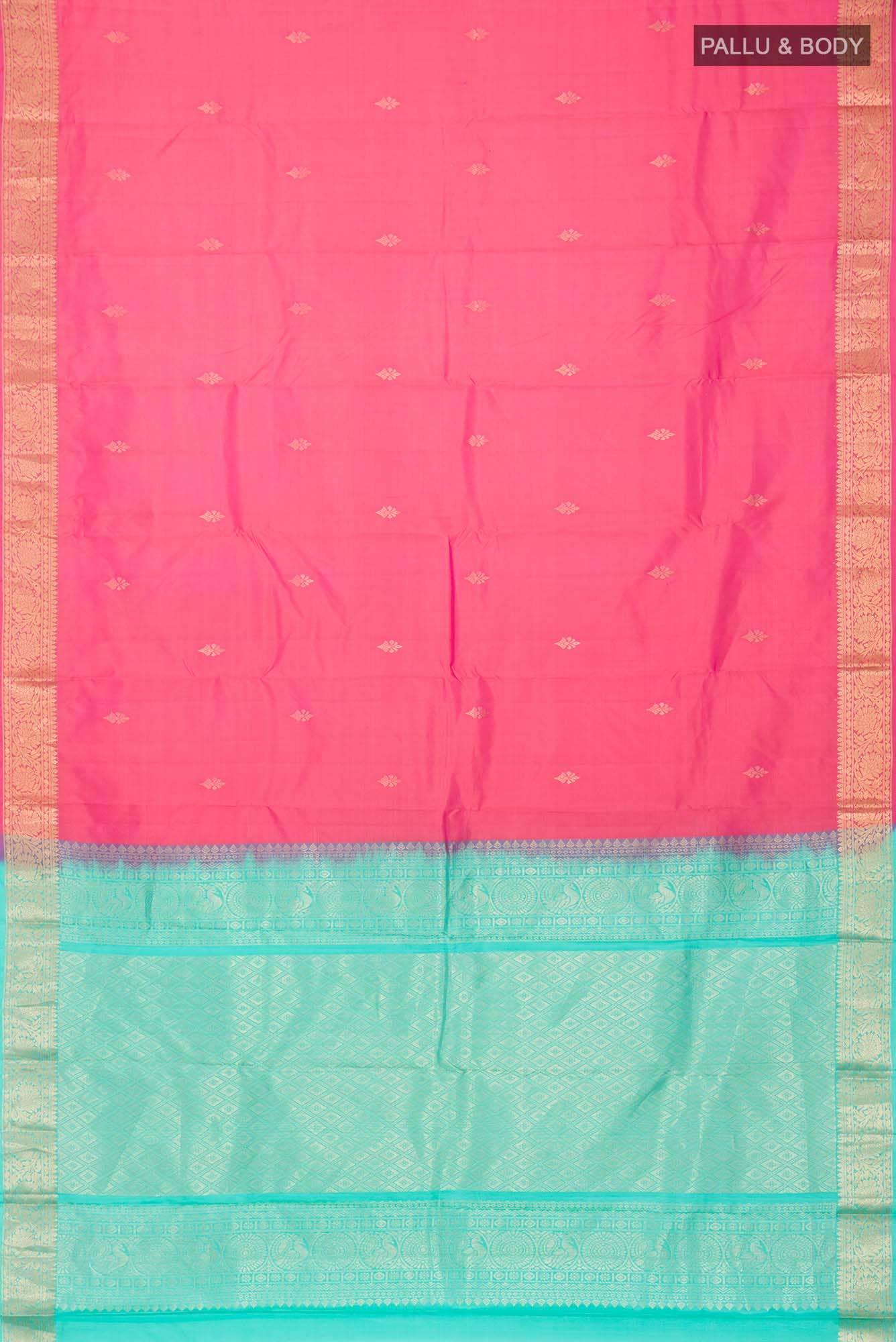 Pink Kanchipuram Silk Saree