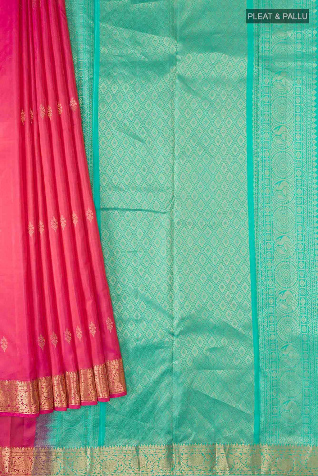 Pink Kanchipuram Silk Saree