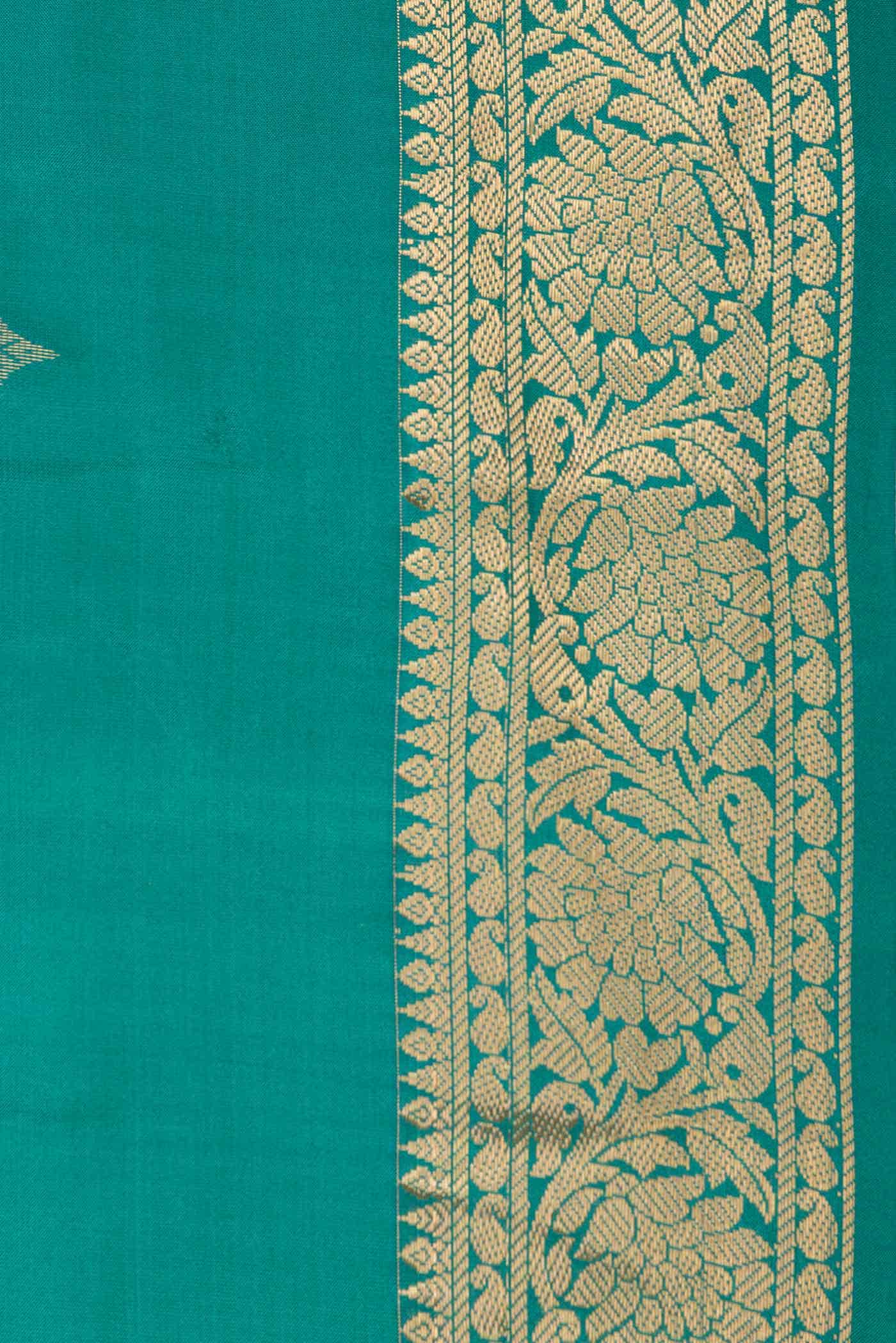 Green Dual Tone Kanchipuram Silk Saree