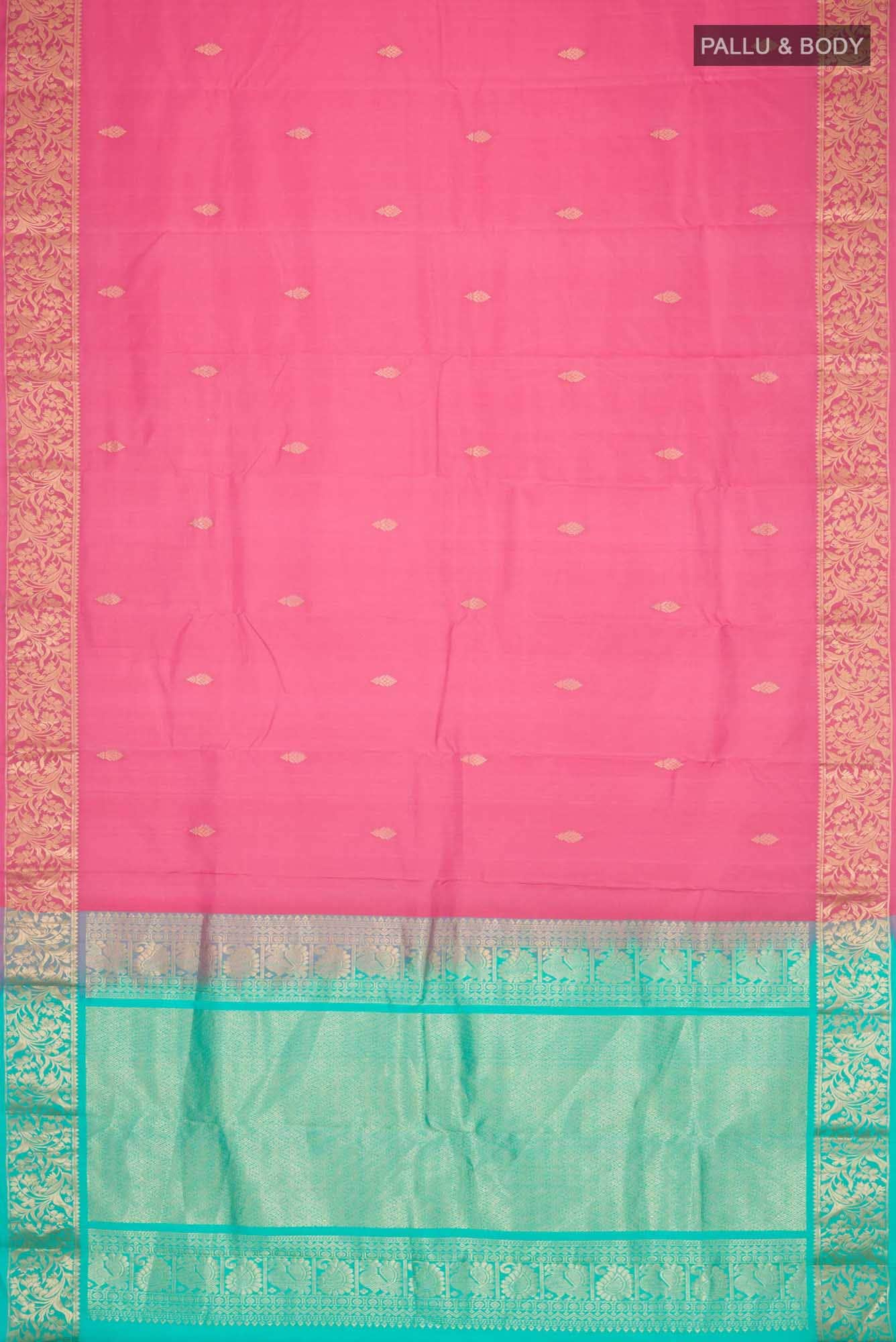 Pink Kanchipuram Silk Saree