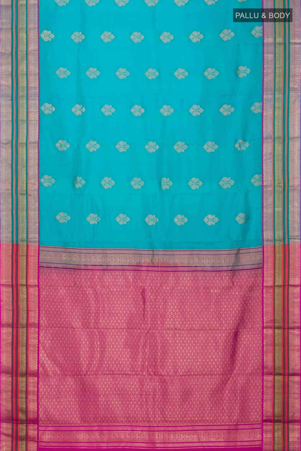 Blue Kanchipuram Silk Saree
