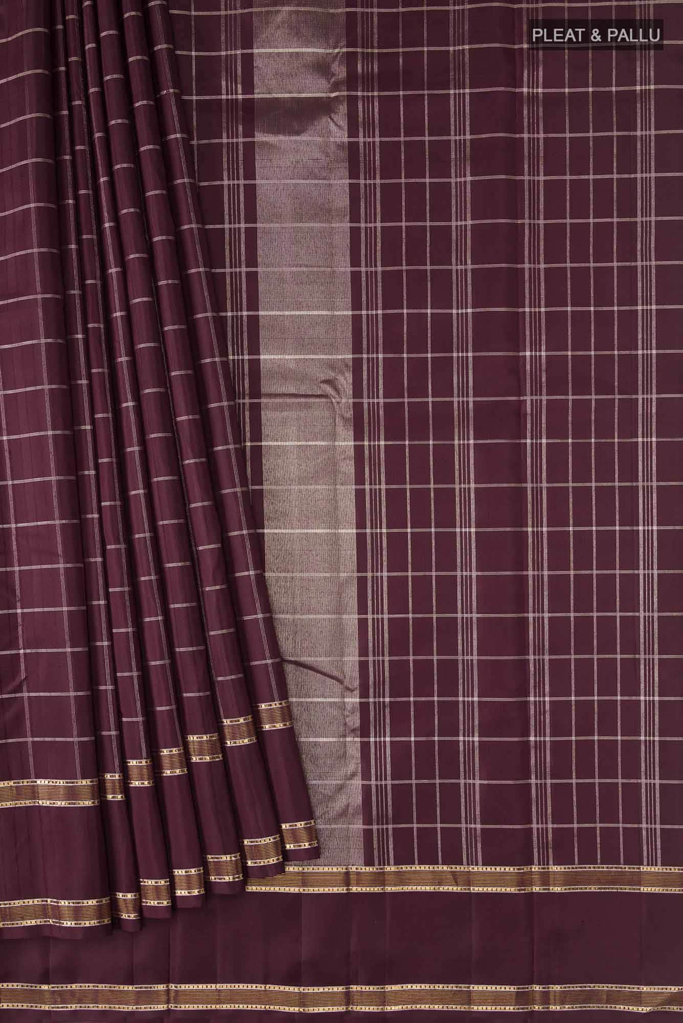 Coffee Brown Kanchipuram Silk Saree