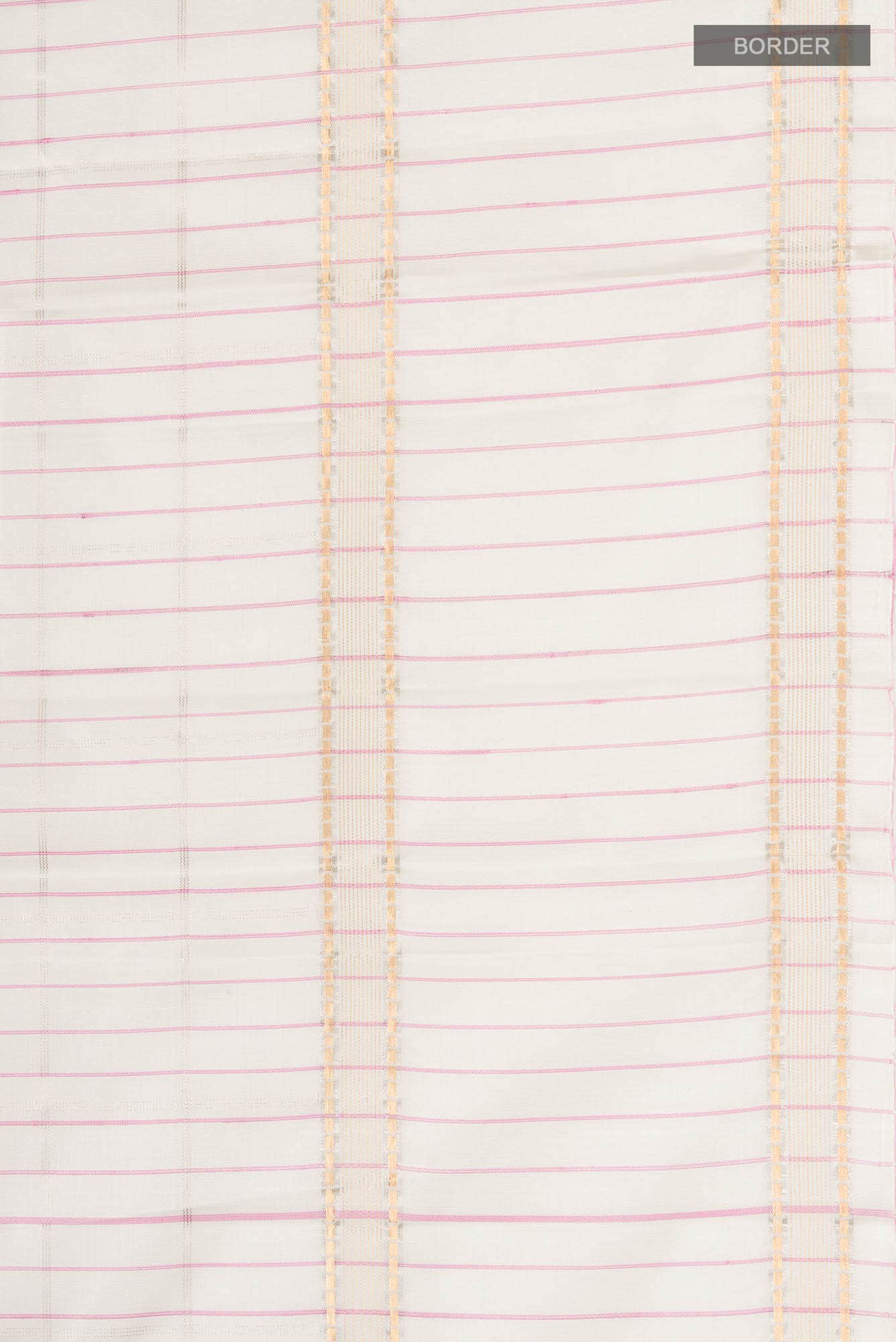 Off White Kanchipuram Silk Saree