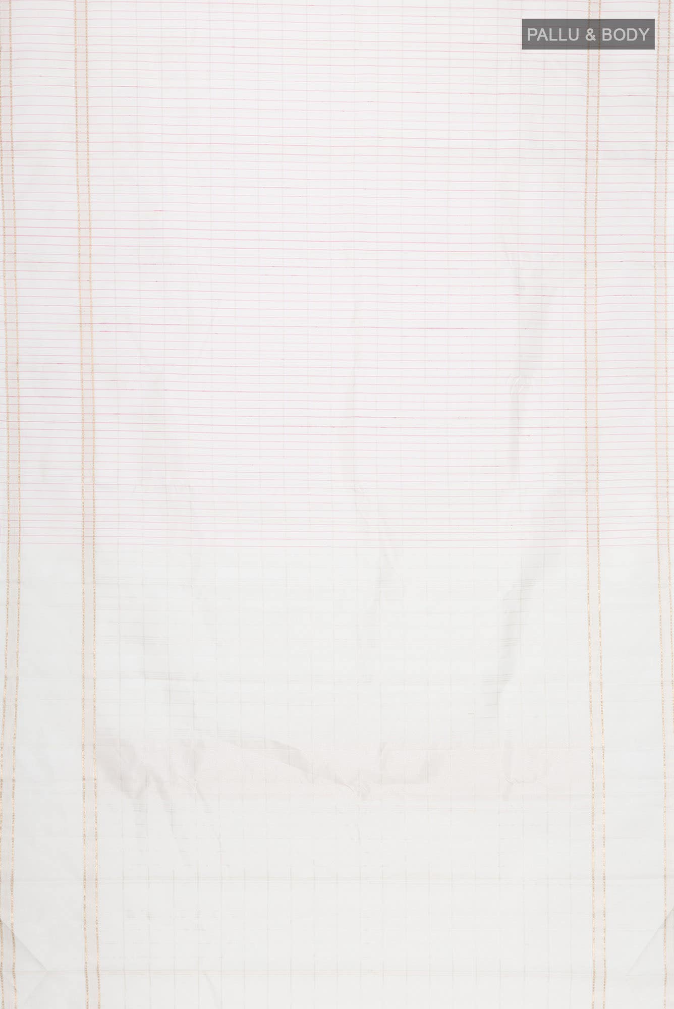 Off White Kanchipuram Silk Saree