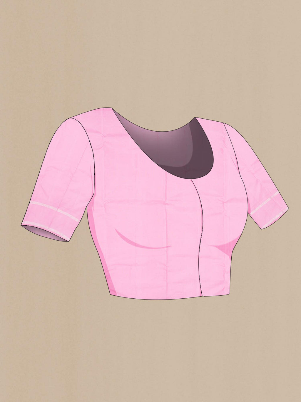 Peach Kanchipuram Silk Saree