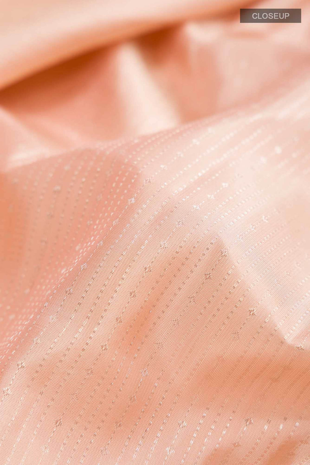 Peach Kanchipuram Silk Saree