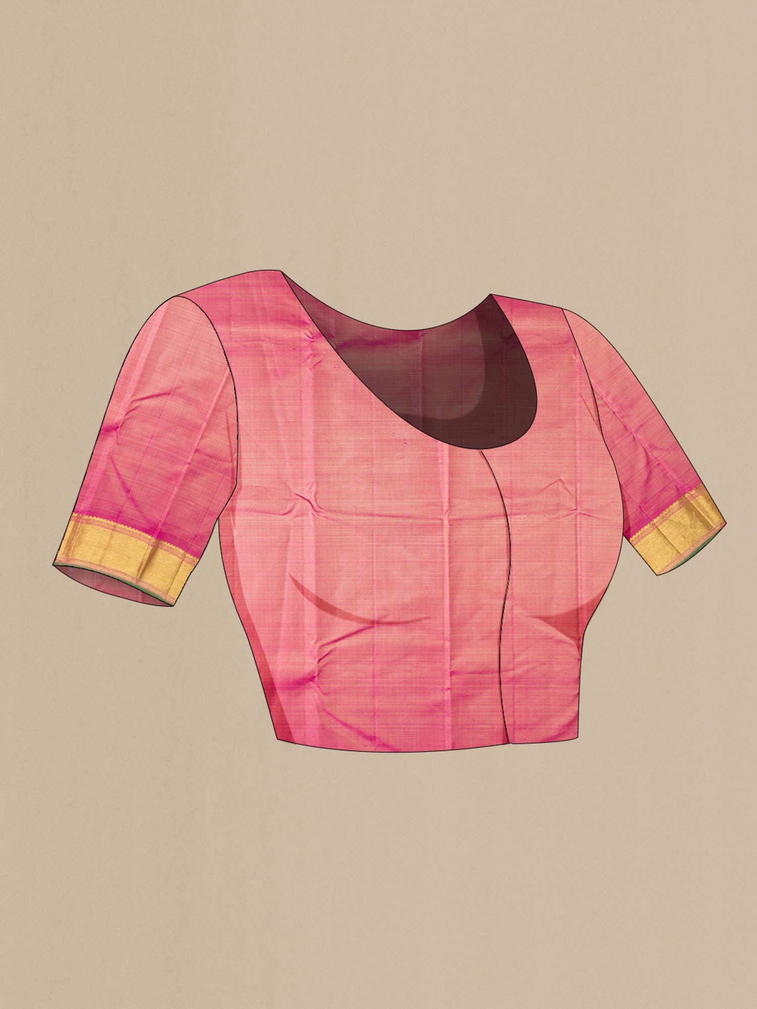 Brown Kanchipuram Silk Saree