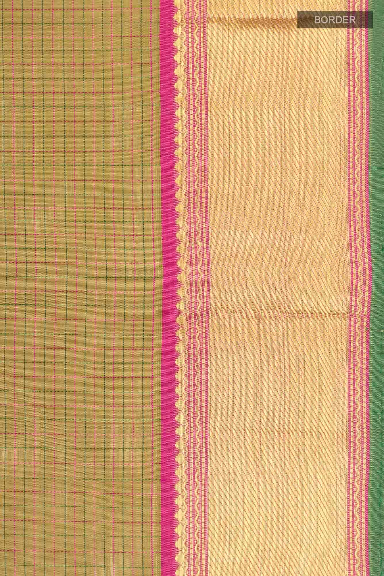 Brown Kanchipuram Silk Saree
