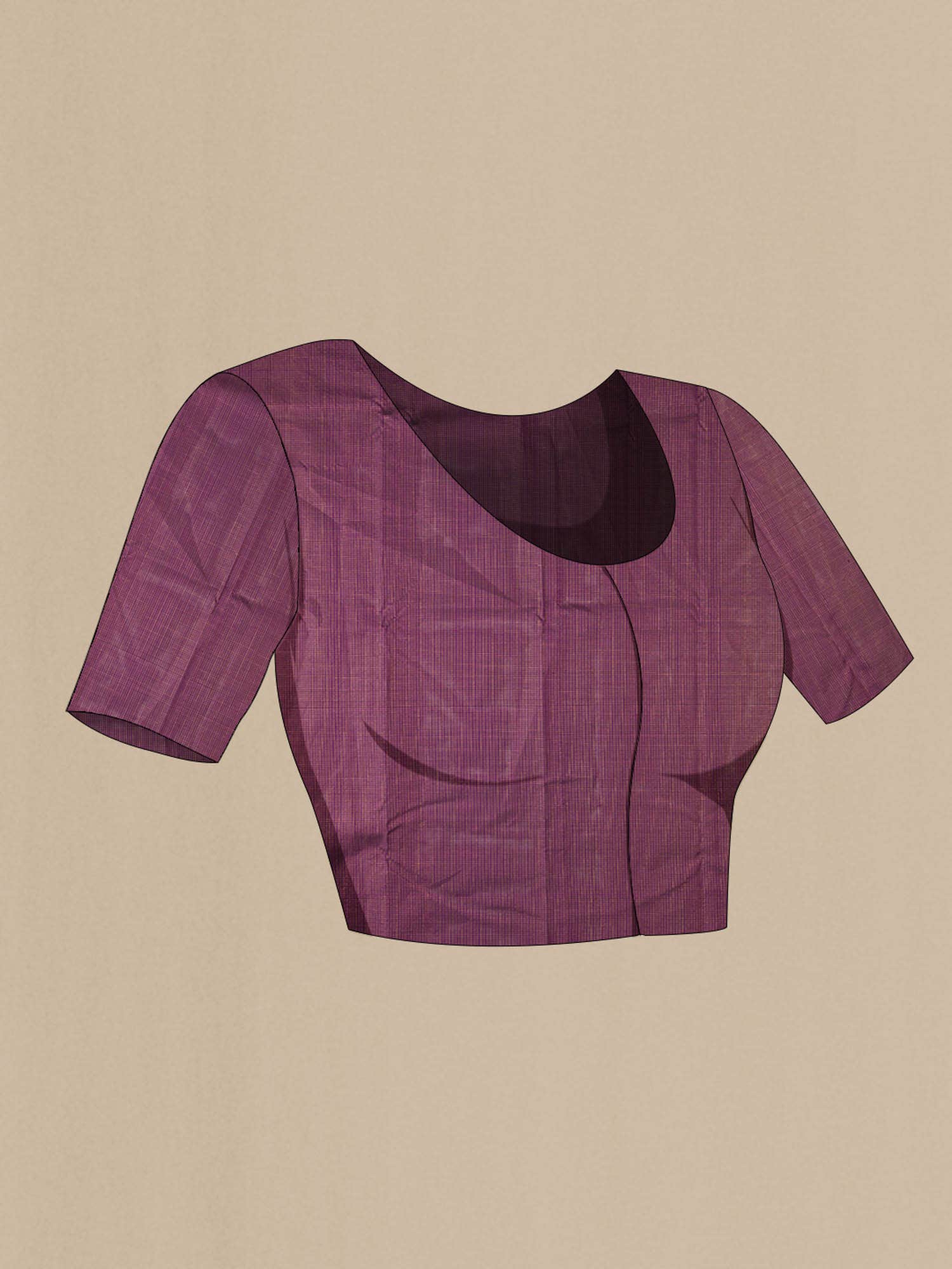 Purple Kanchipuram Silk Saree