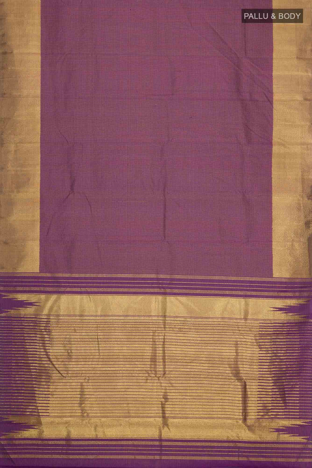 Purple Kanchipuram Silk Saree