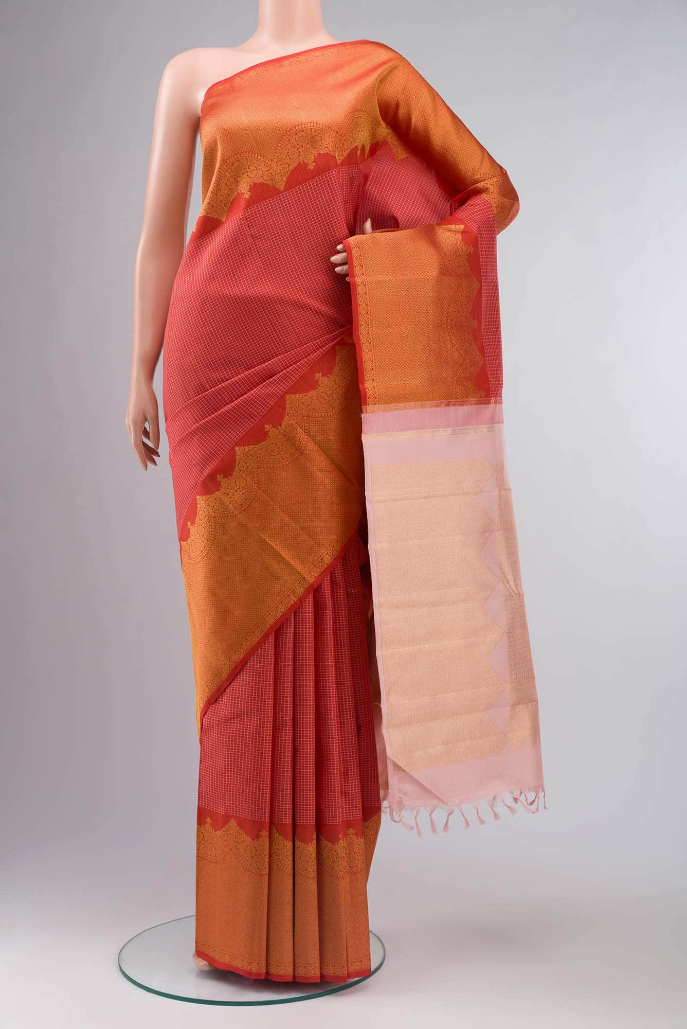Red Kanchipuram Silk Saree