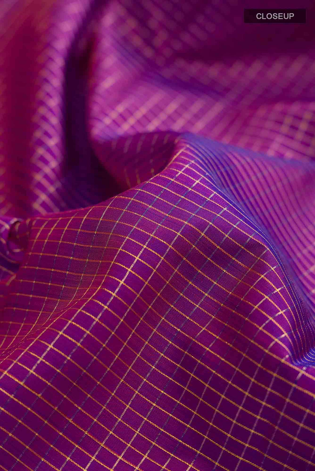 Purple Kanchipuram Silk Saree