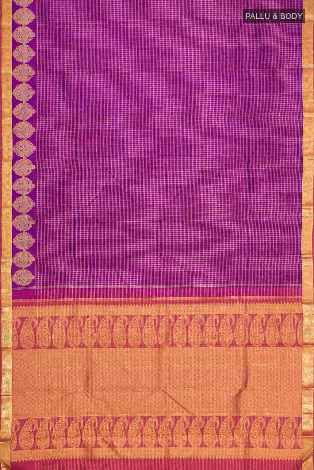Purple Kanchipuram Silk Saree
