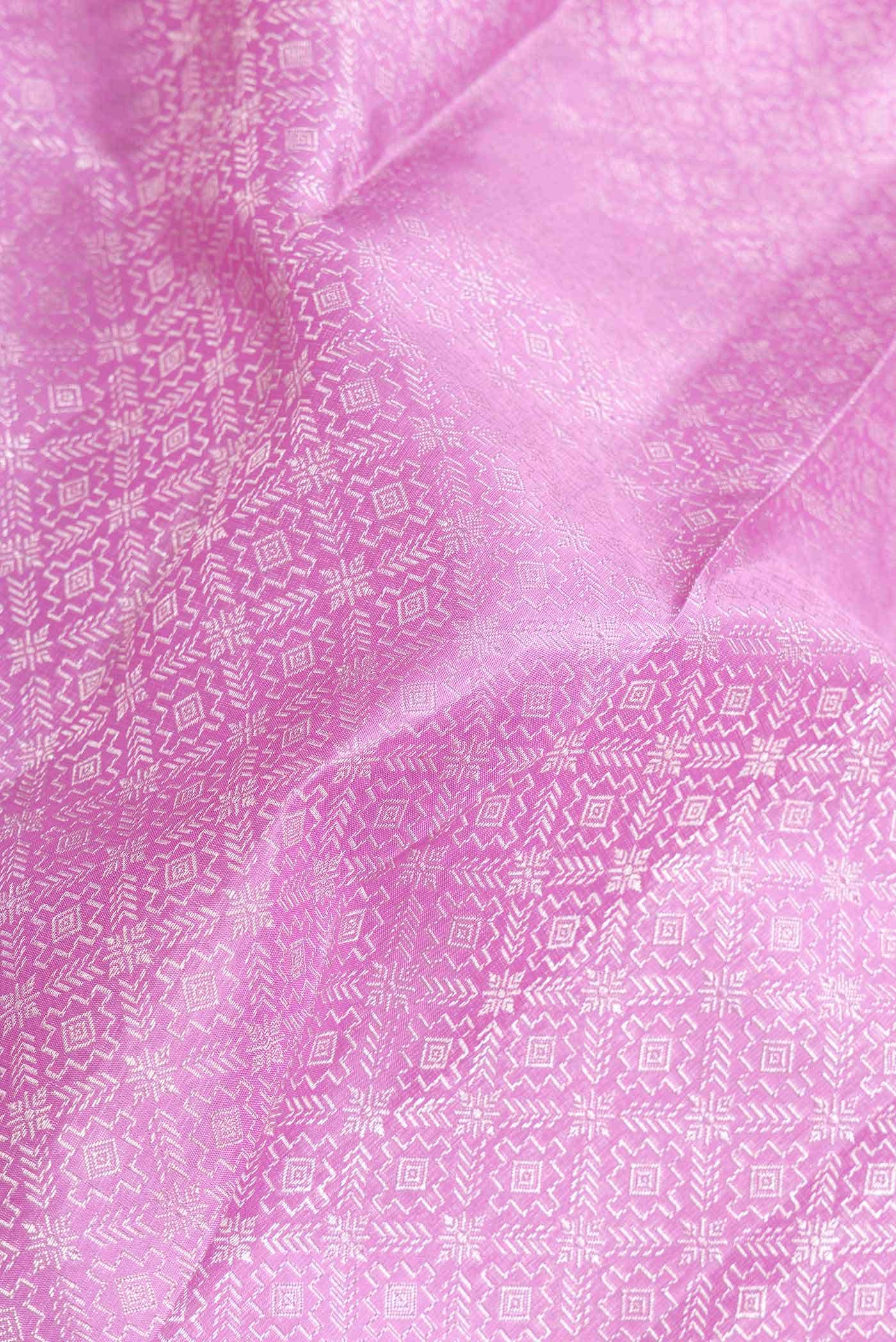 Lavender Dual Tone Kanchipuram Silk Saree