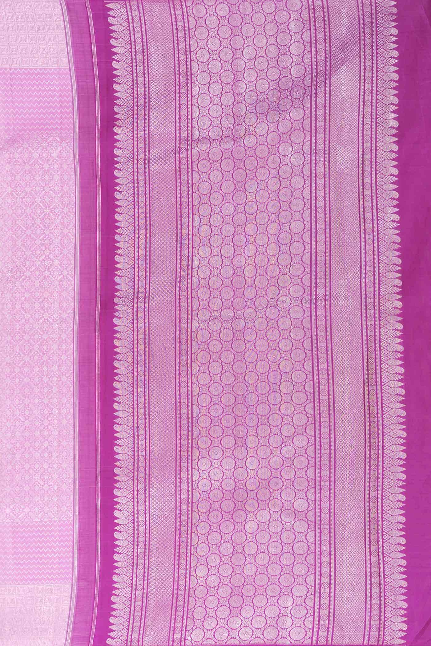 Lavender Dual Tone Kanchipuram Silk Saree