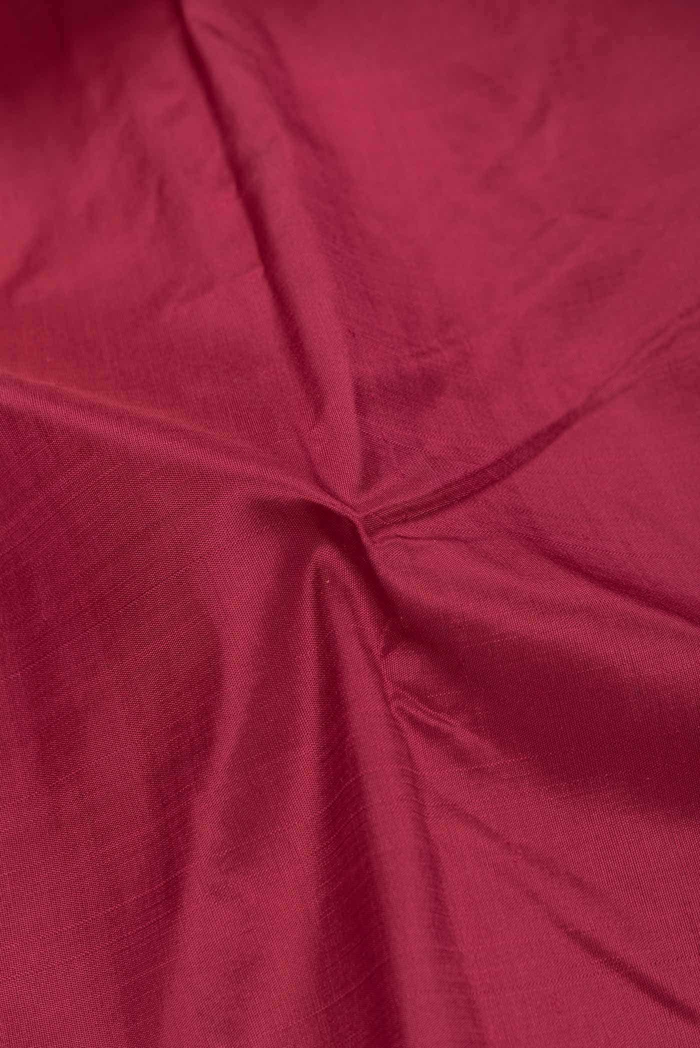 Pure Silk Pure Zari Maroon Dual Tone Kanchipuram Saree
