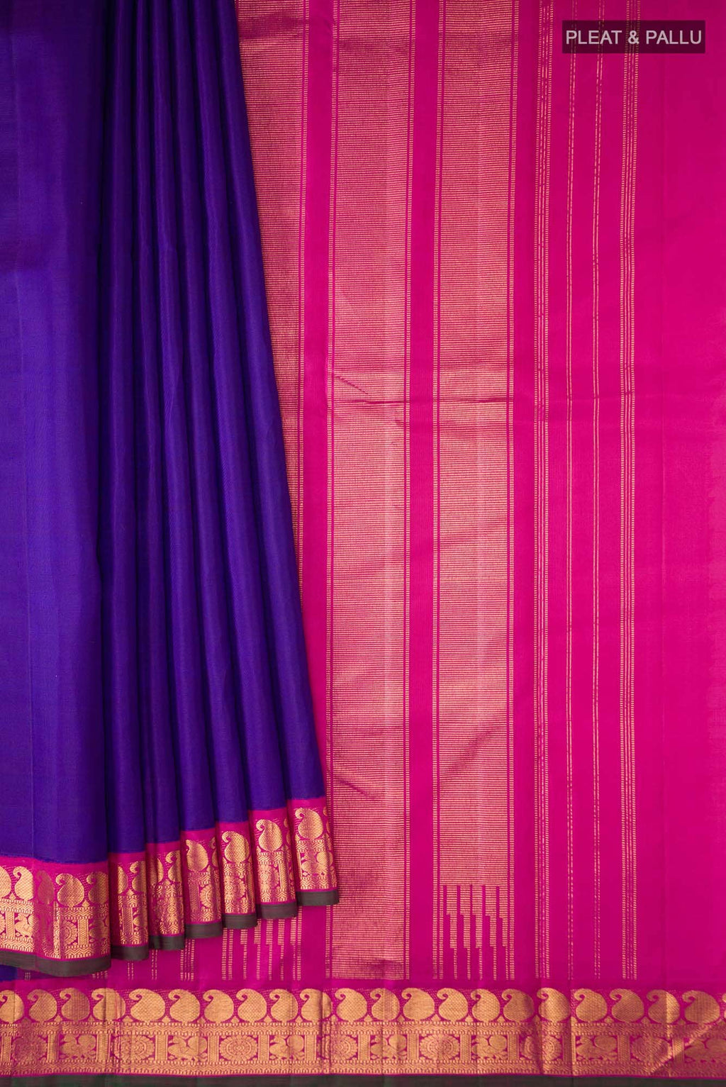 Blue Kanchipuram Silk Saree