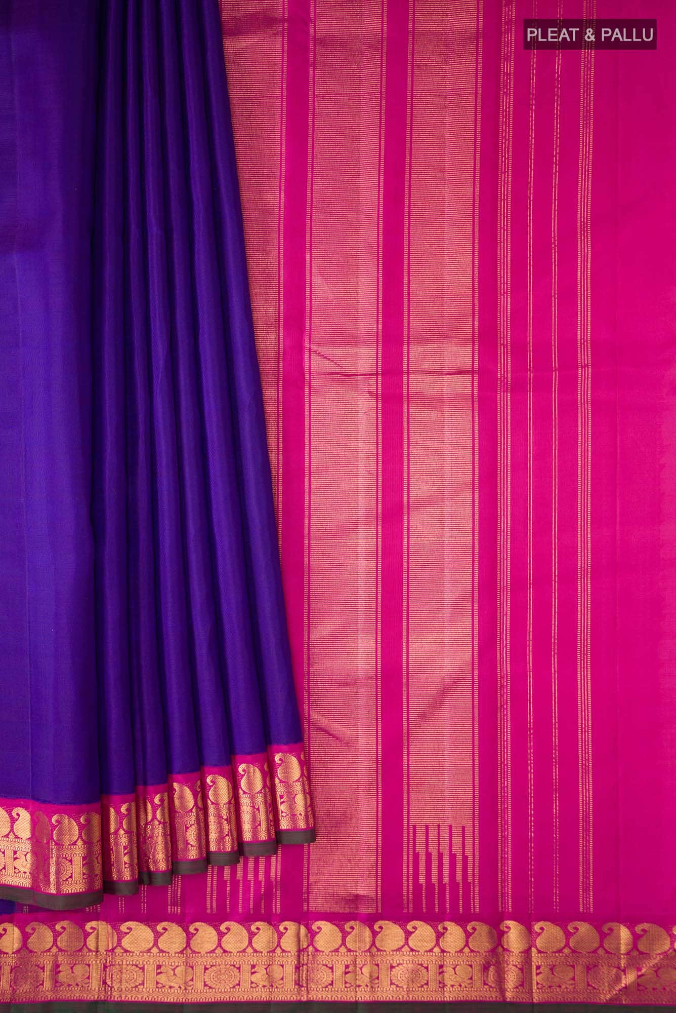 Blue Kanchipuram Silk Saree