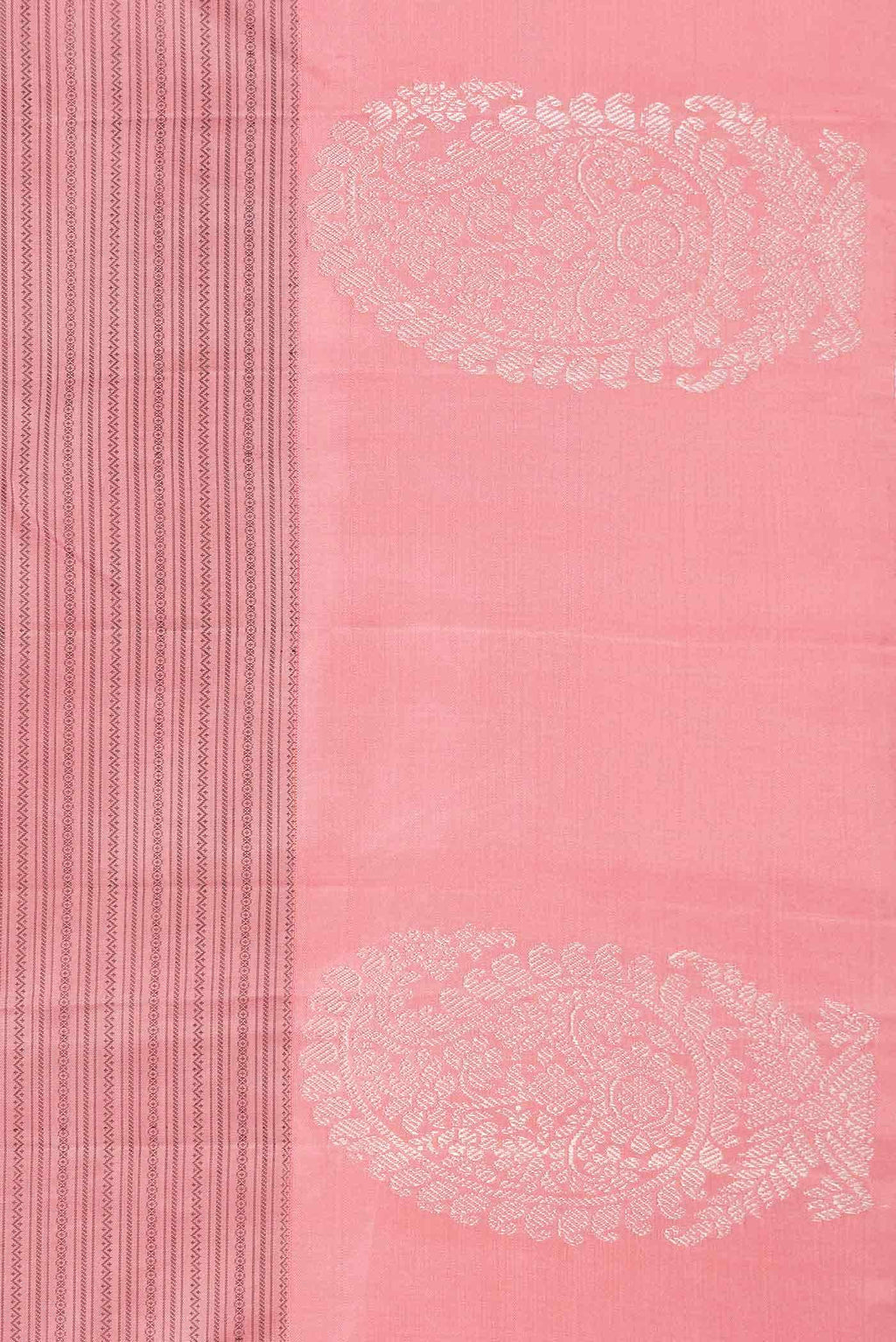 Pure Silk Pure Zari Pink Kanchipuram Saree