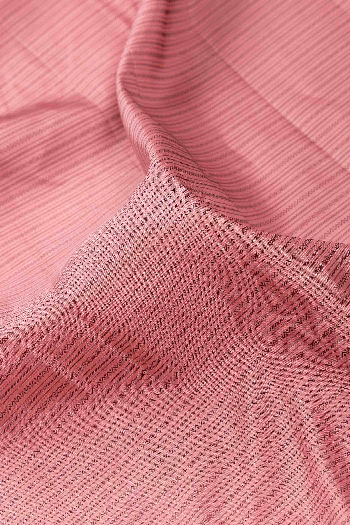 Pure Silk Pure Zari Pink Kanchipuram Saree