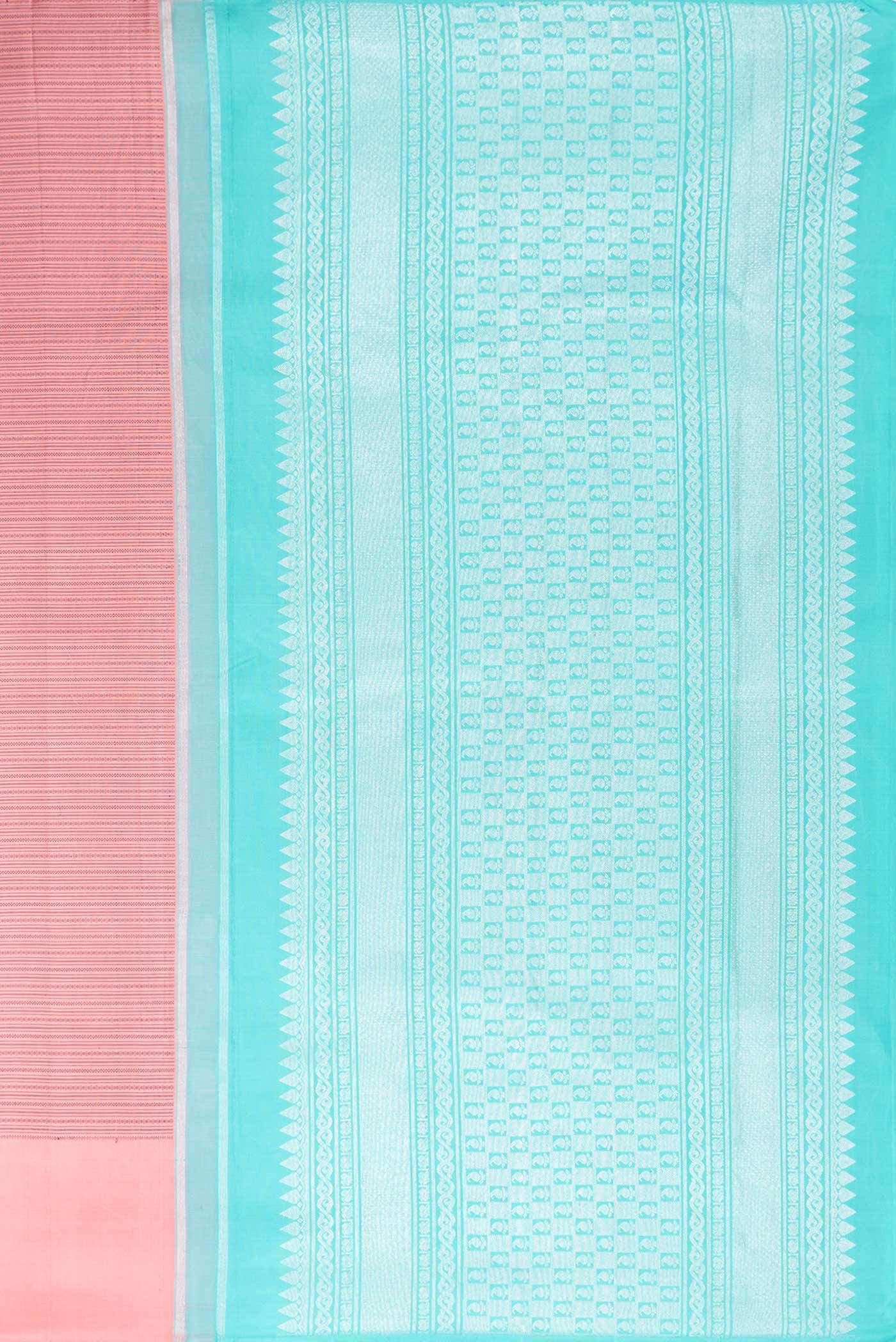 Pure Silk Pure Zari Pink Kanchipuram Saree