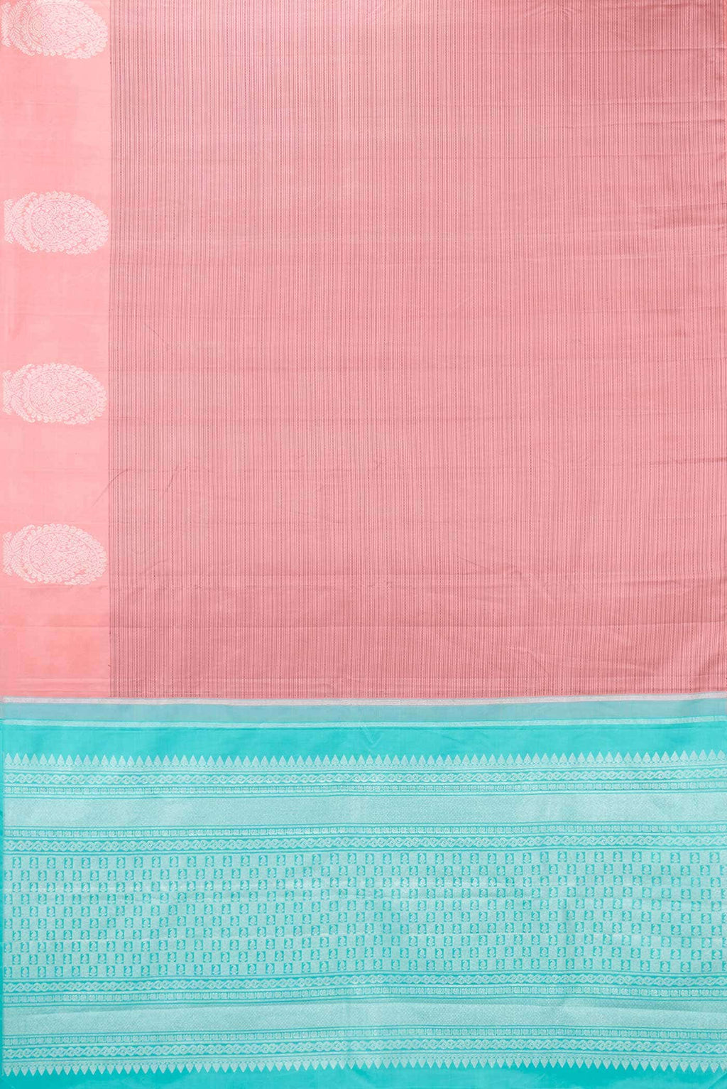 Pure Silk Pure Zari Pink Kanchipuram Saree