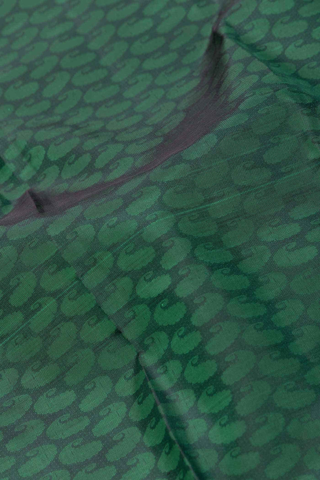 Pure Silk Pure Zari Green Dual Tone Kanchipuram Saree
