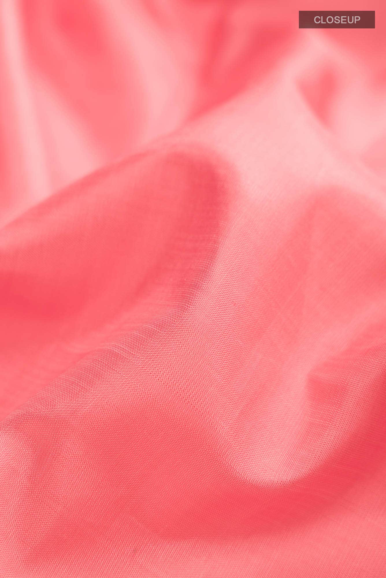 Coral Kanchipuram Silk Saree