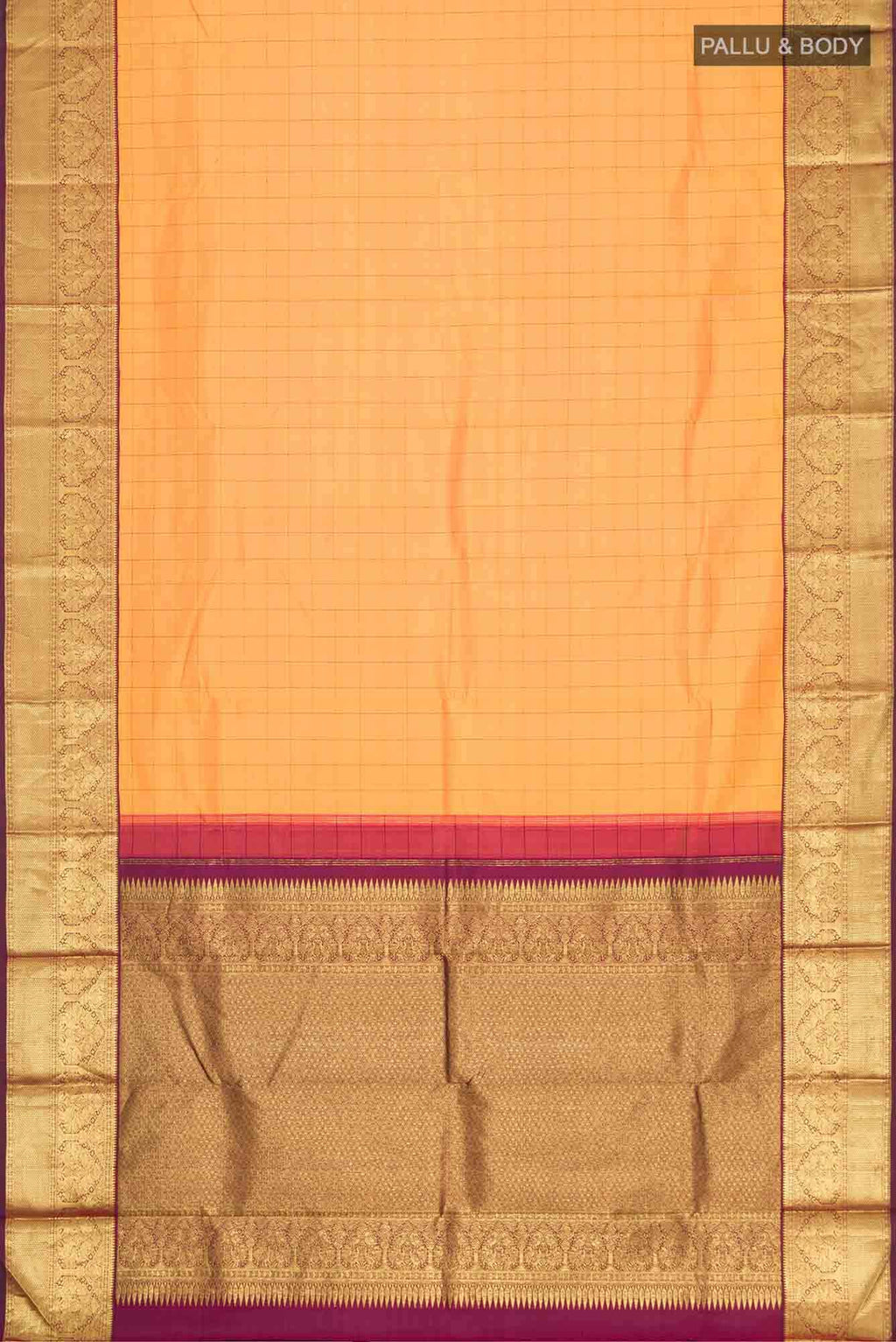 Yellow Kanchipuram Silk Saree