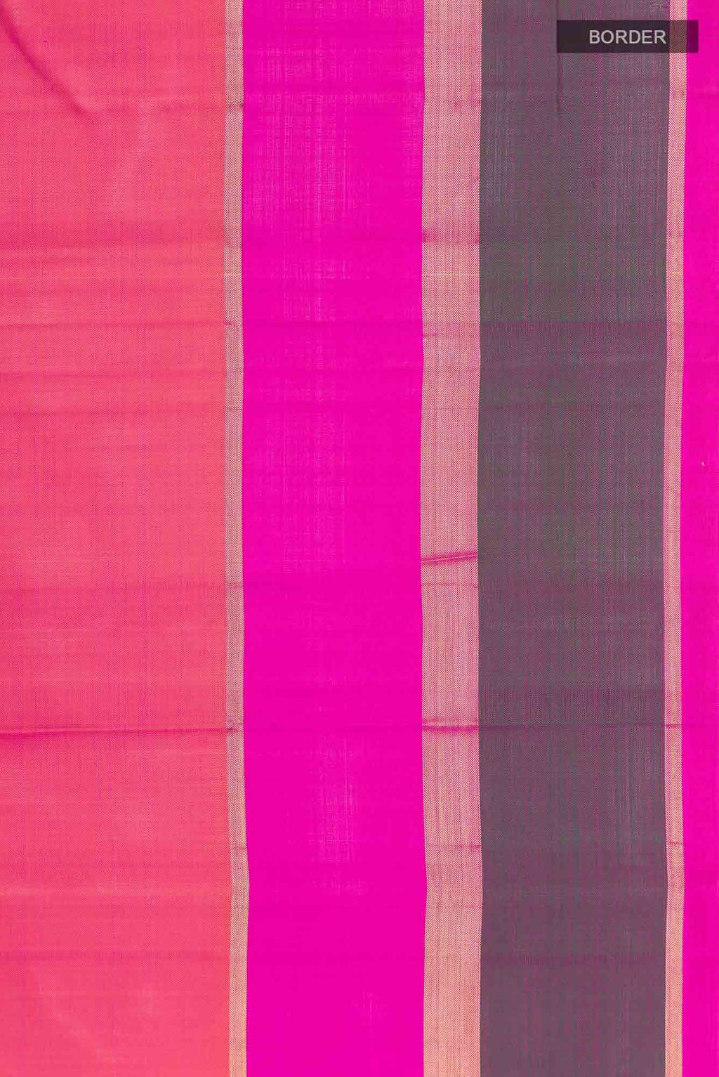 Orange with Pink Dual Tone Kanchipuram Silk Saree