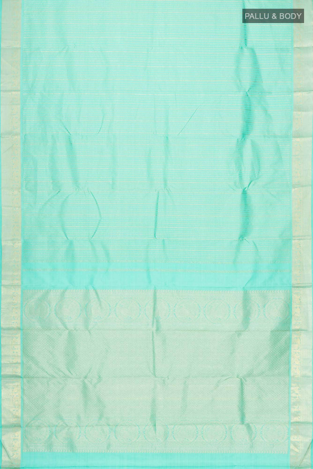 Sea Green Kanchipuram Silk Saree