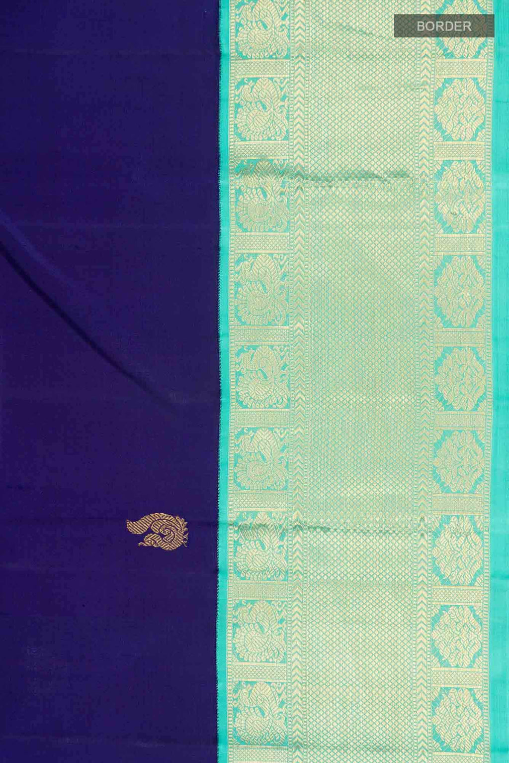 Navy Blue Kanchipuram Silk Saree
