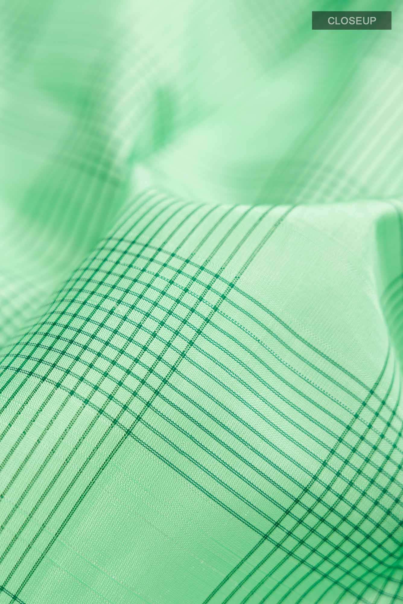 Pure Silk Pure Zari Green Kanchipuram Saree