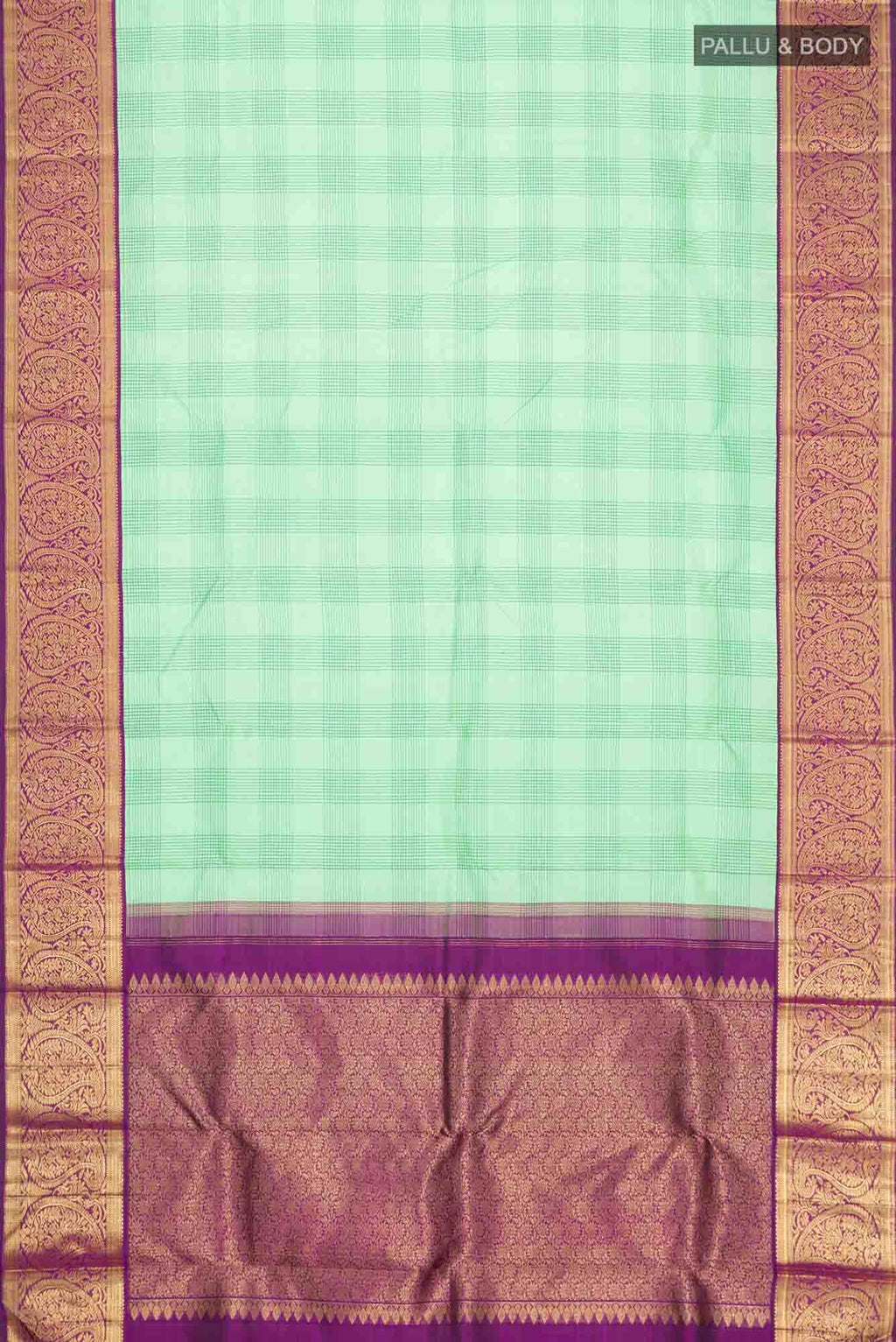 Pure Silk Pure Zari Green Kanchipuram Saree