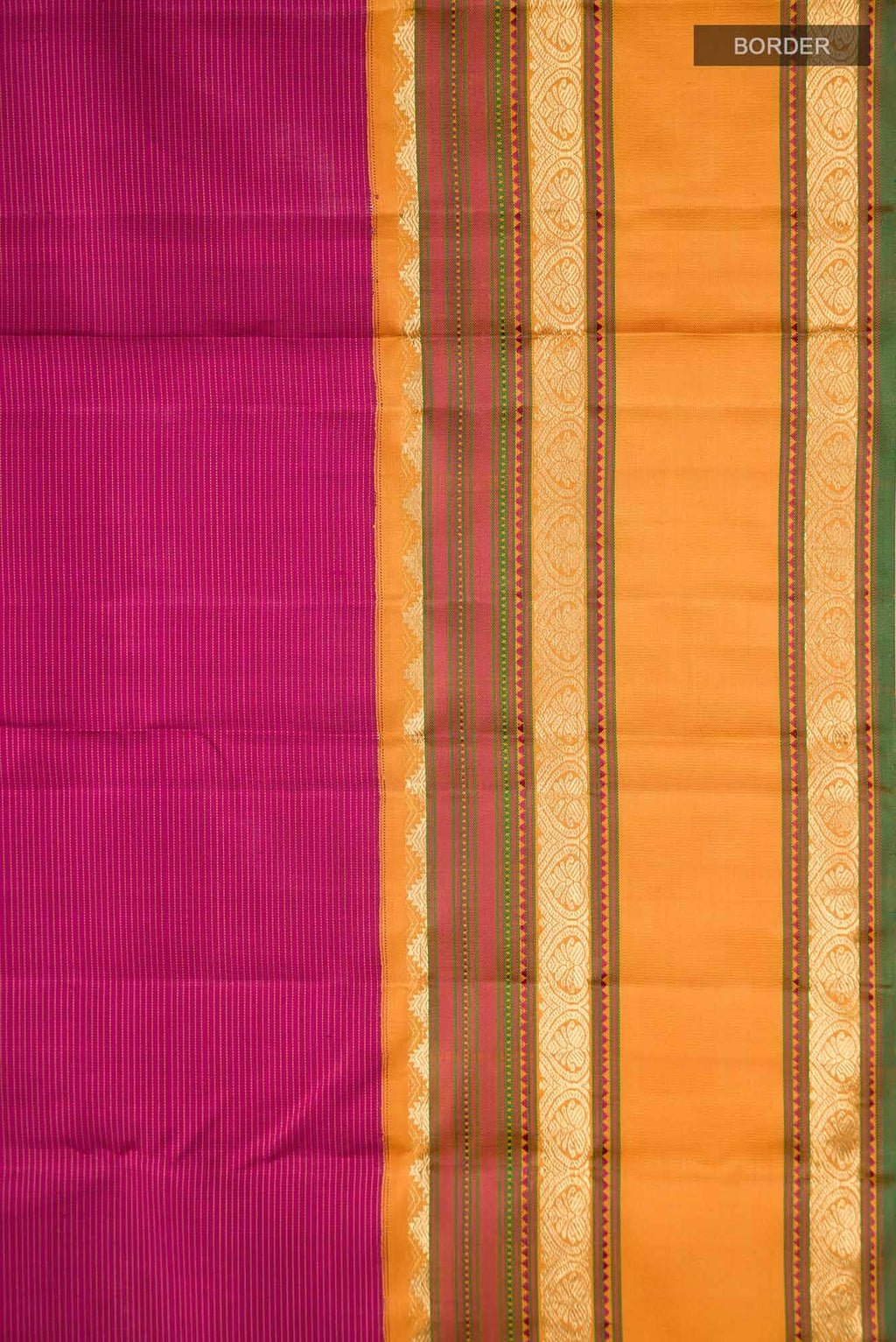 Pure Silk Pure Zari Magenta Kanchipuram Saree