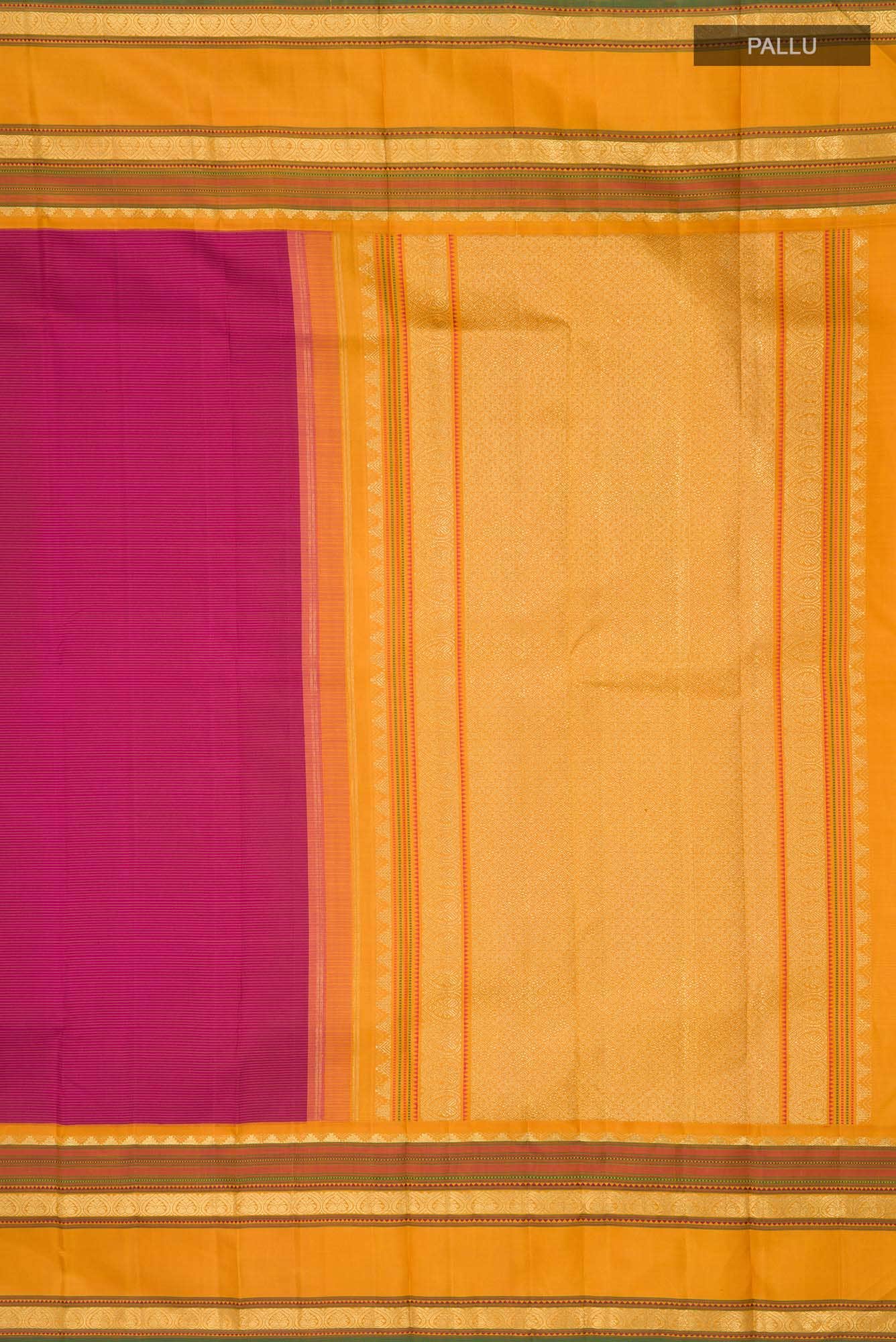 Pure Silk Pure Zari Magenta Kanchipuram Saree