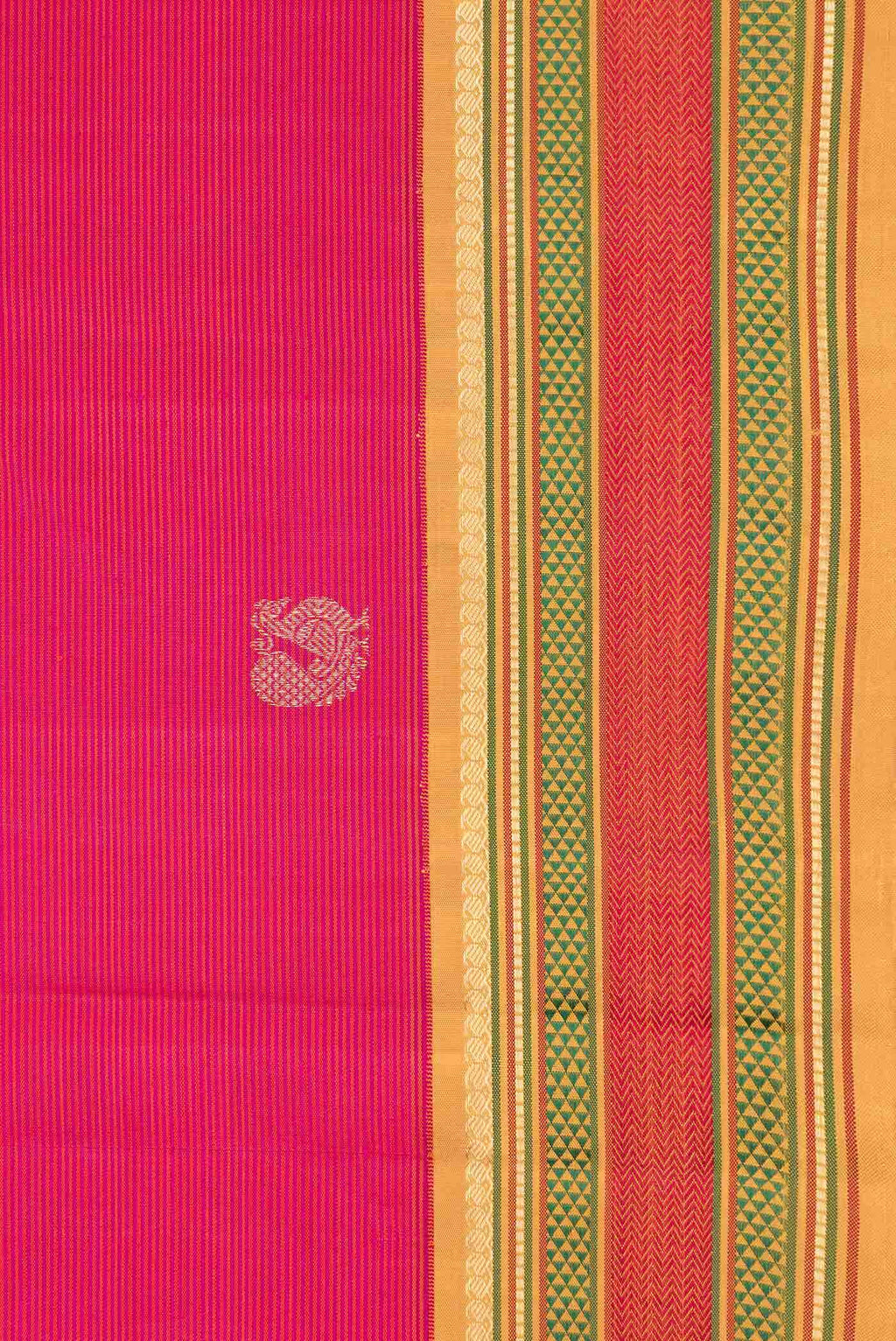 Pink Dual Tone Kanchipuram Silk Saree