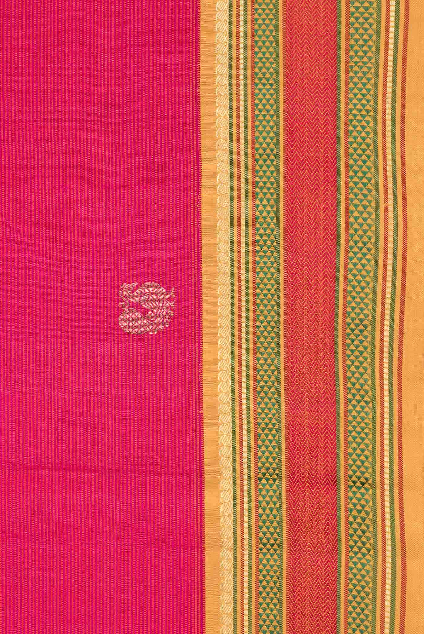 Pink Dual Tone Kanchipuram Silk Saree