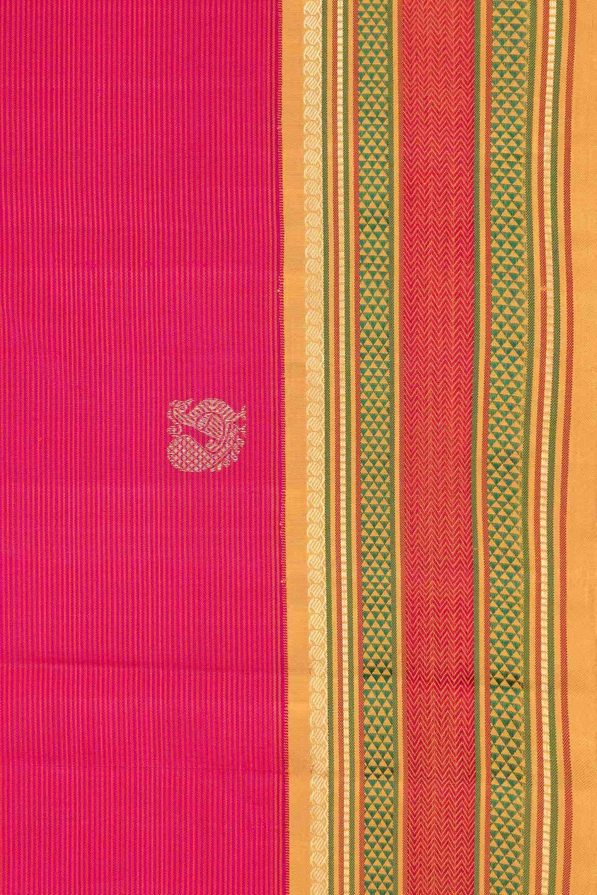 Pink Dual Tone Kanchipuram Silk Saree