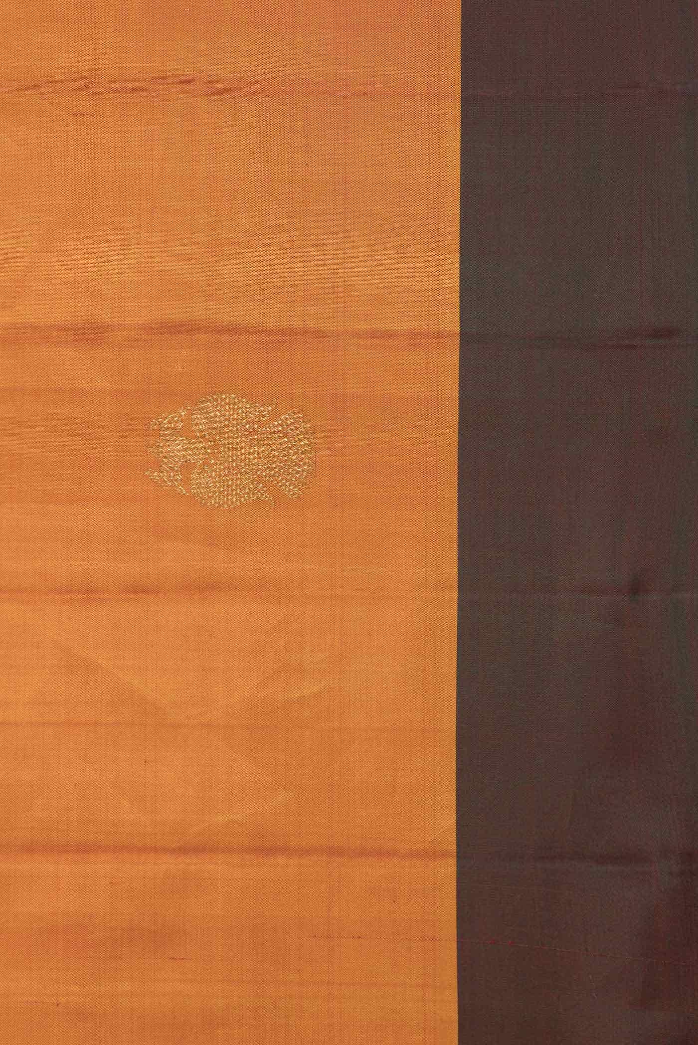 Mustard Dual Tone Kanchipuram Silk Saree