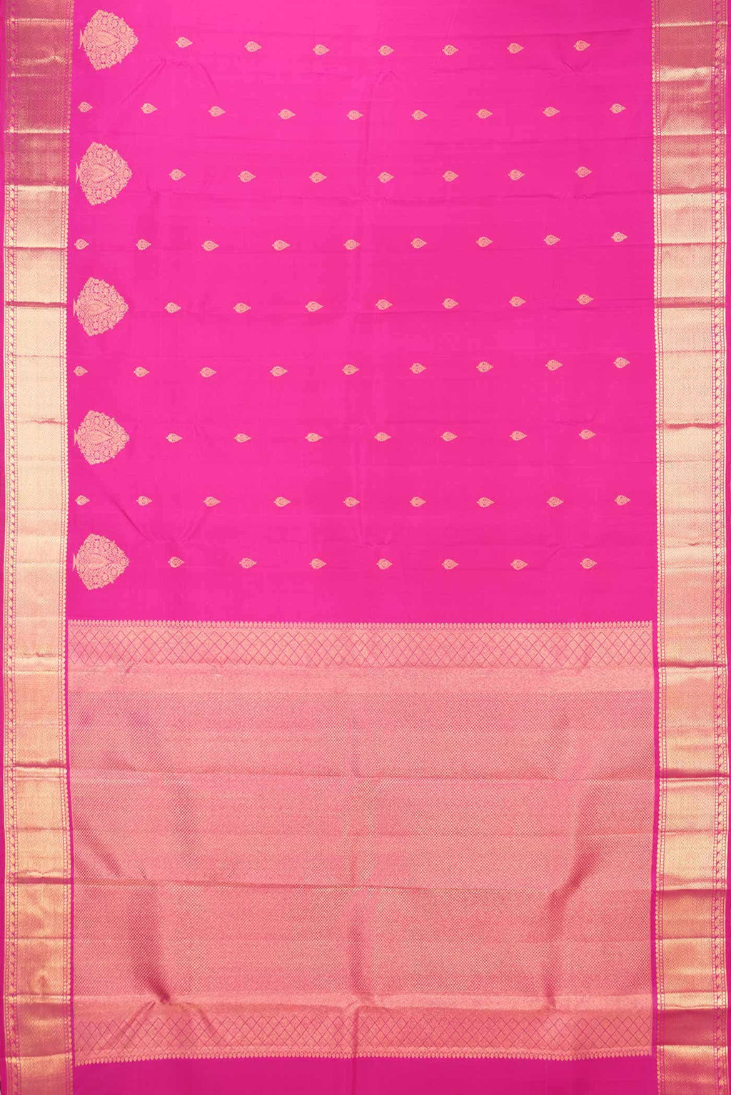 Pink Dual Tone Kanchipuram Silk Saree
