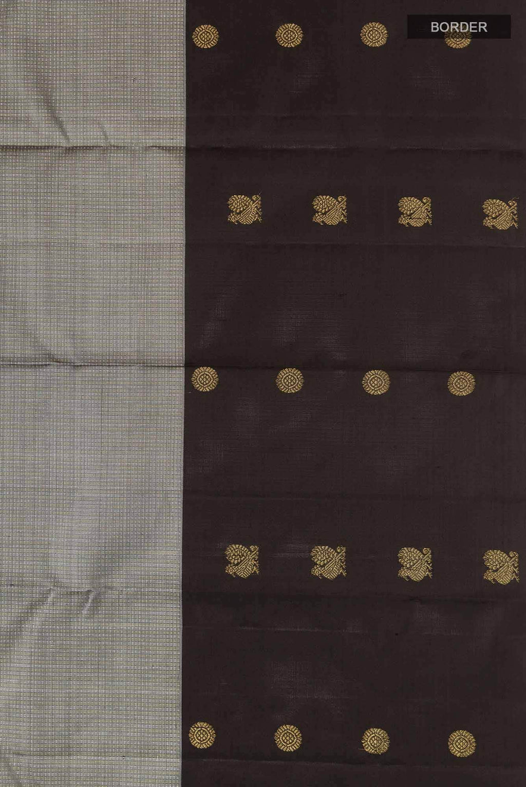 Grey Kanchipuram Silk Saree