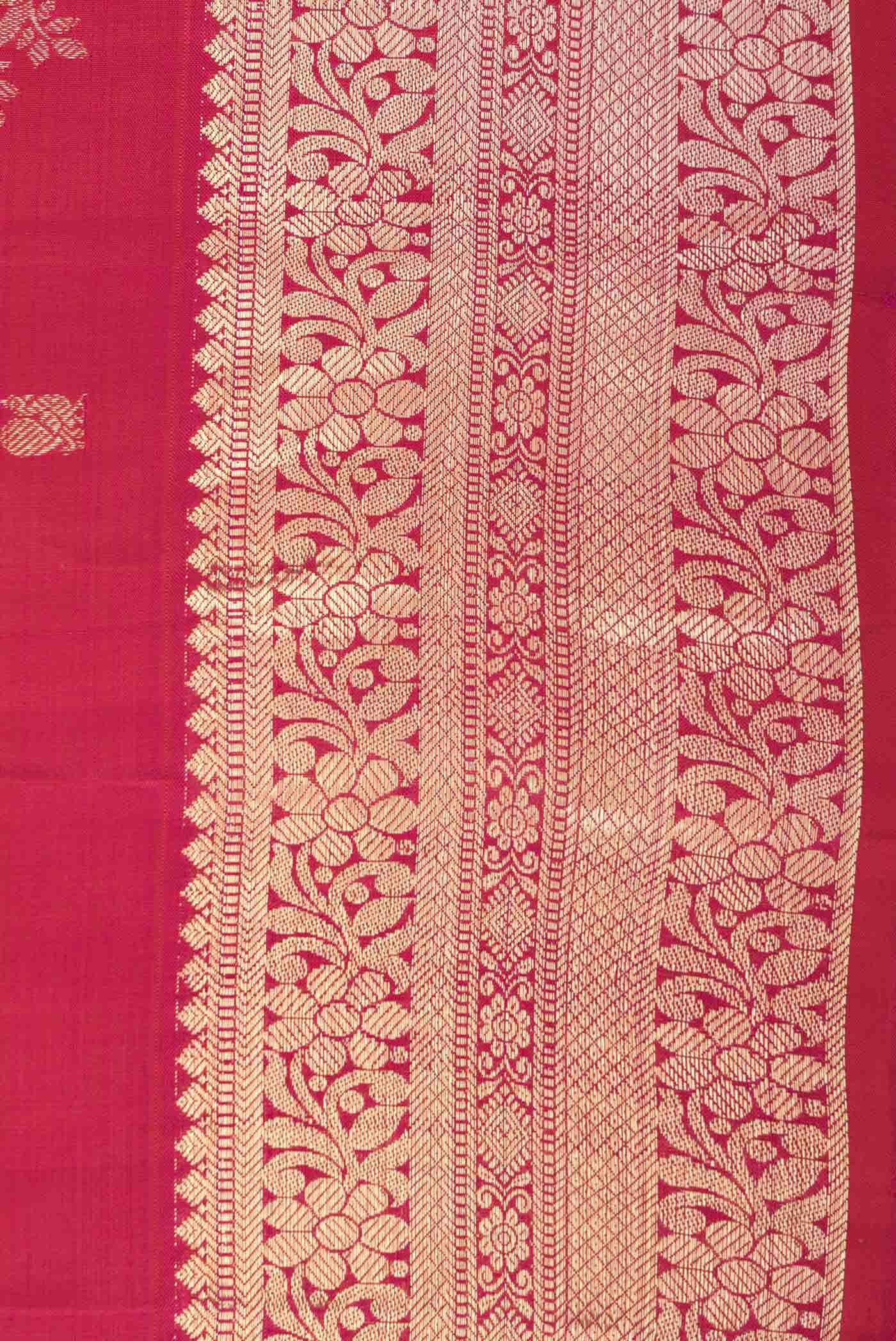 Pink Dual Tone Kanchipuram Silk Saree