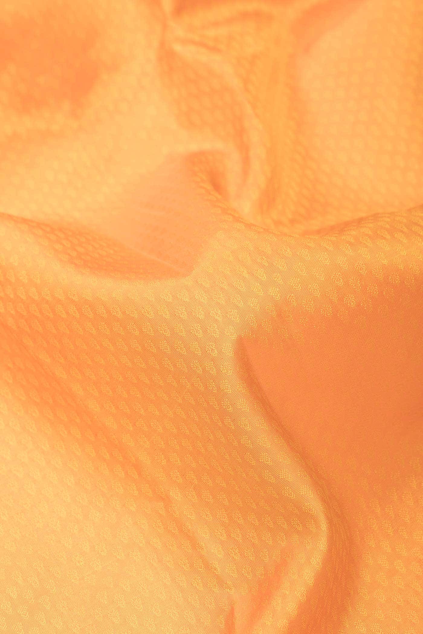 Orange Dual Tone Kanchipuram Silk Saree