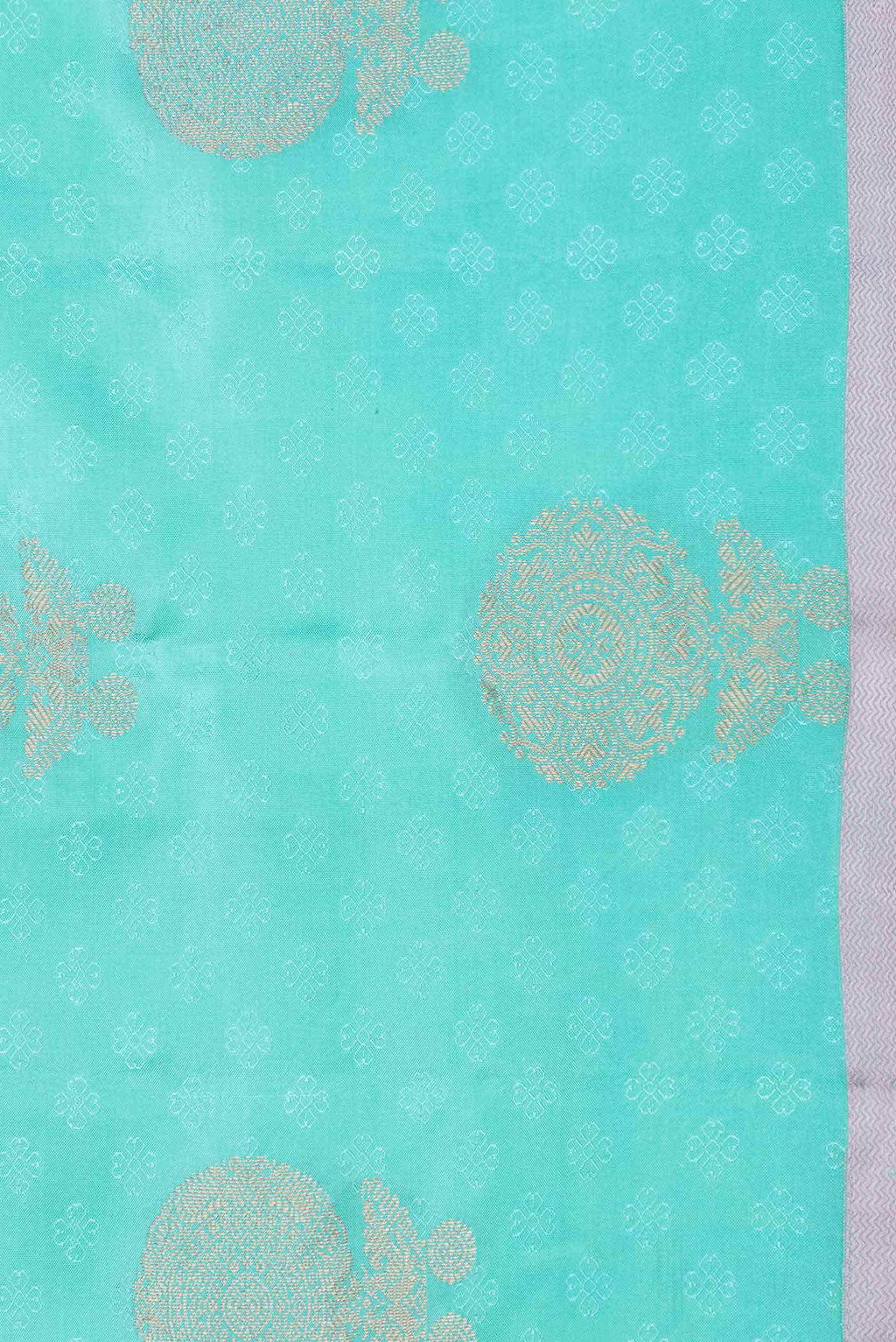 Sky Blue Dual Tone Kanchipuram Silk Saree
