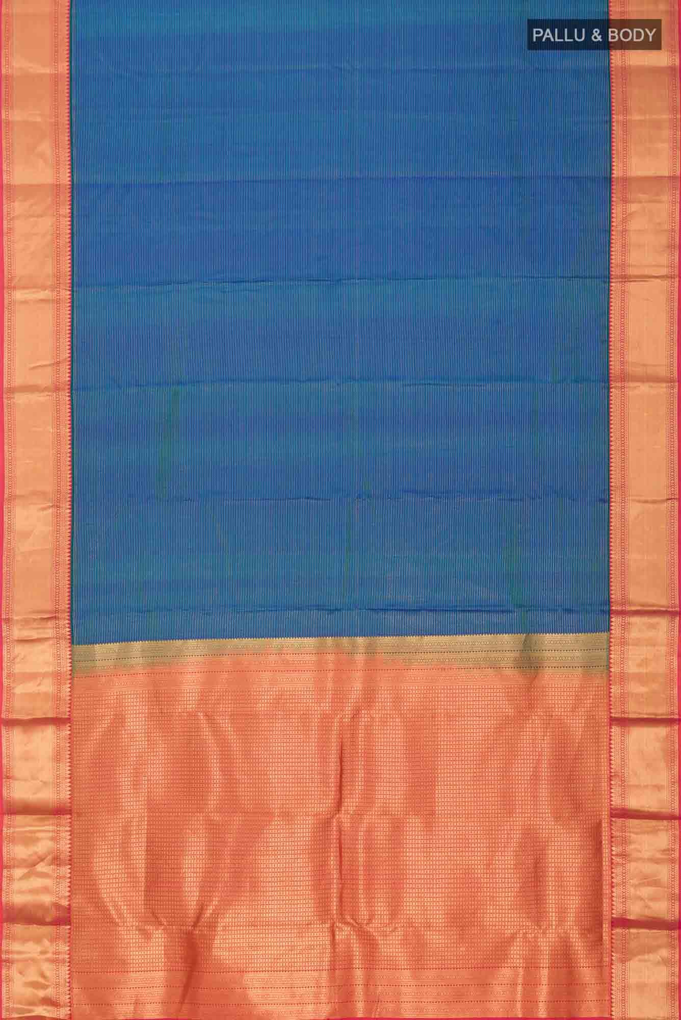 Blue Kanchipuram Silk Saree