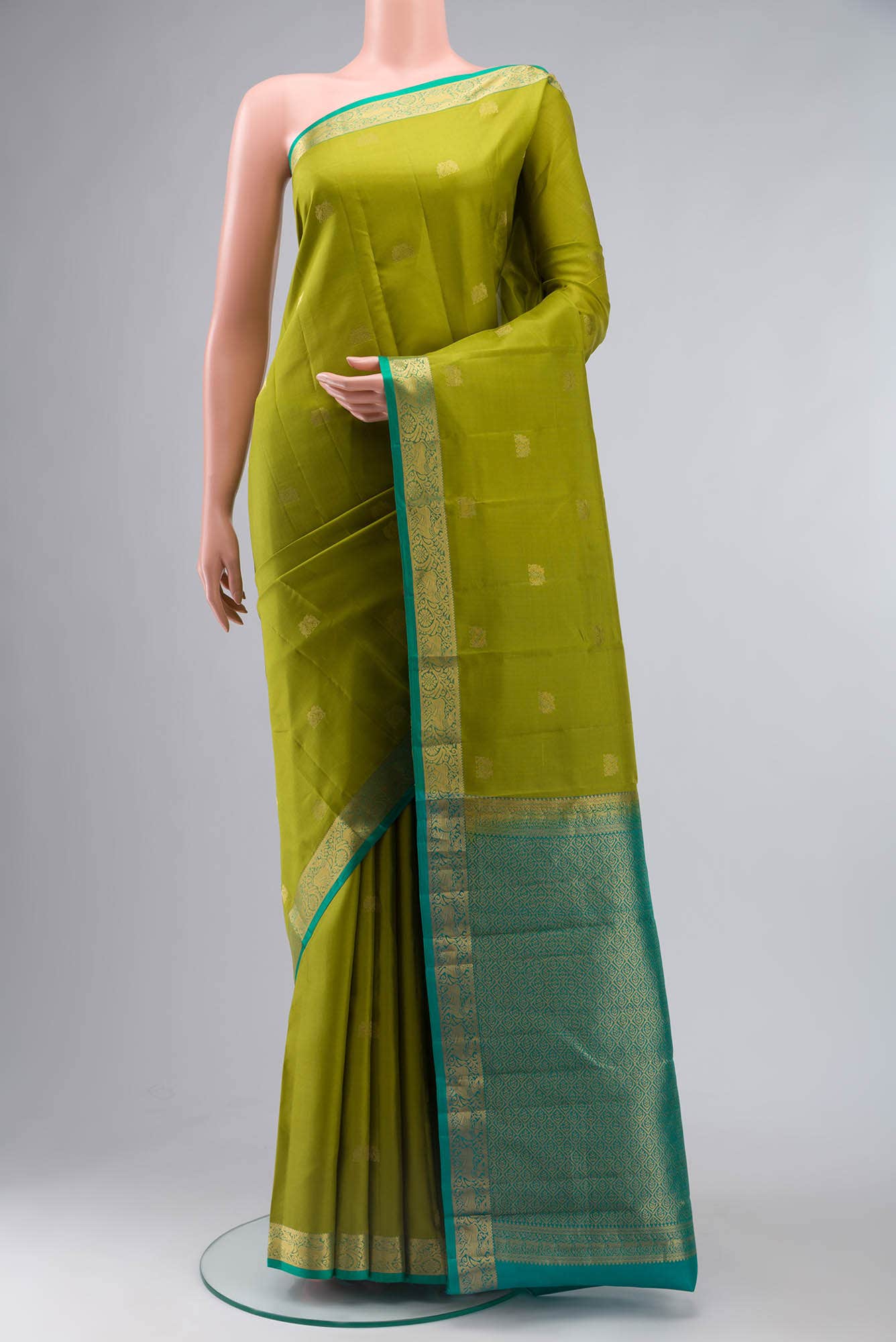 Green Kanchipuram Silk Saree