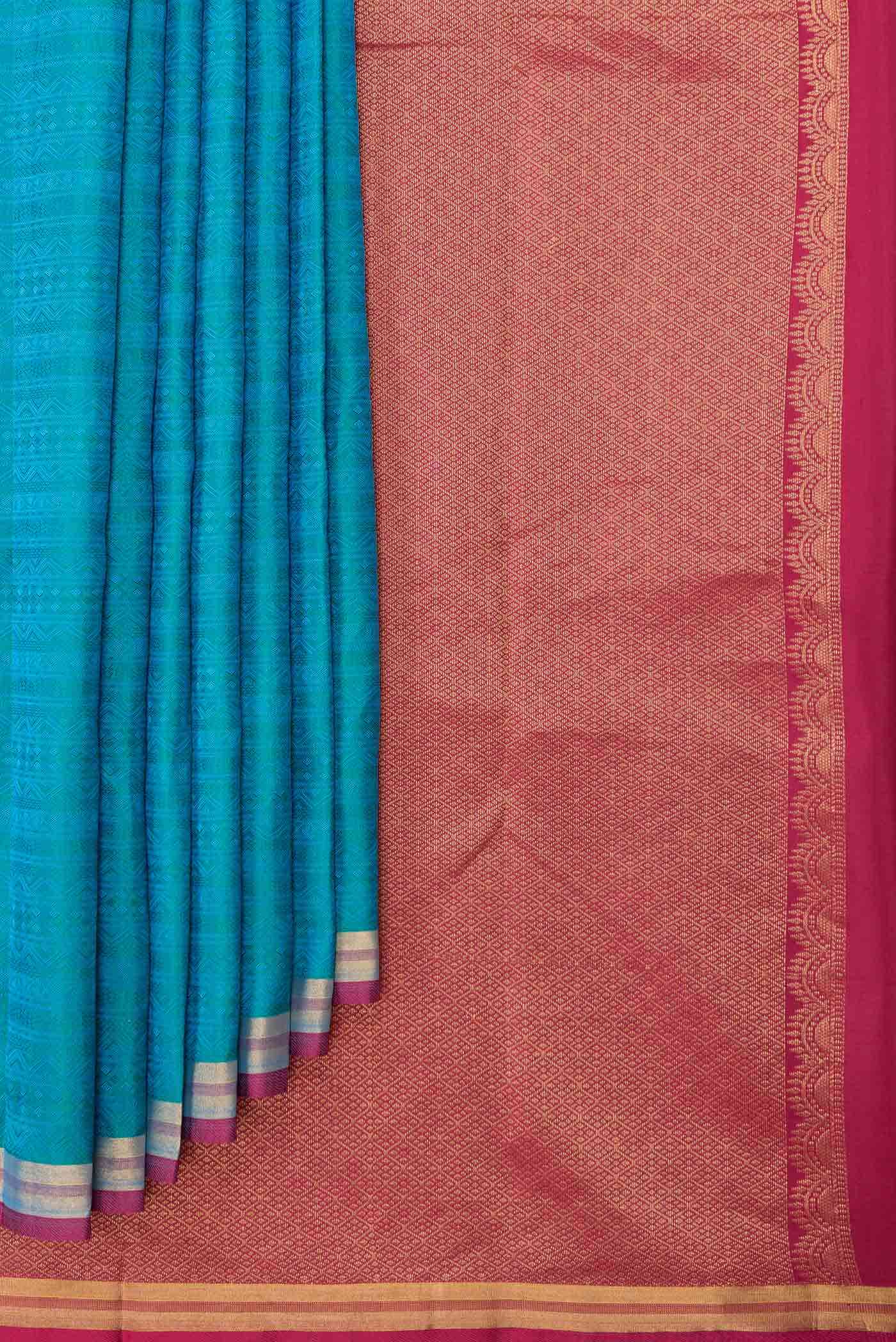 Green Dual Tone Kanchipuram Silk Saree